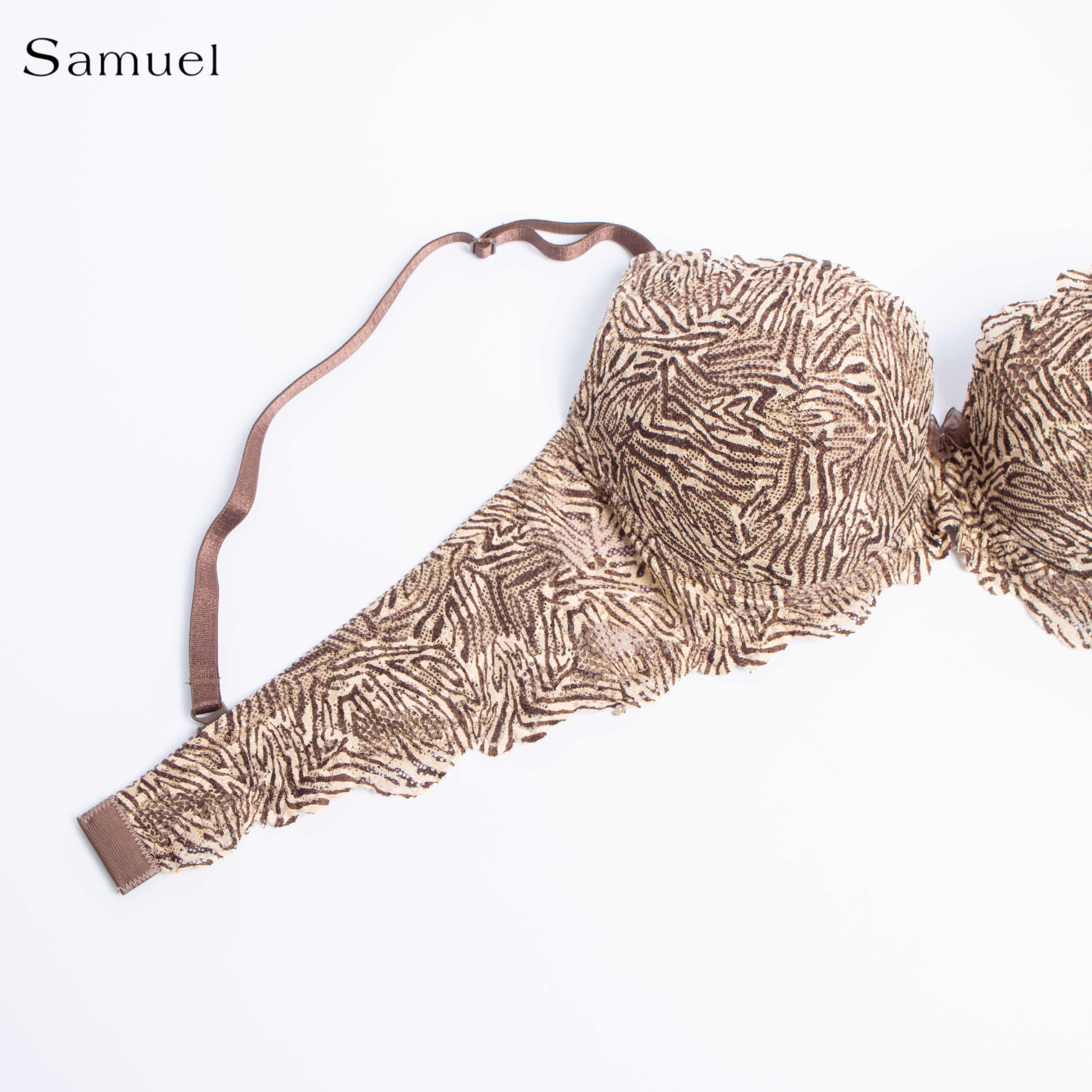 Áo ngực Đài Loan Samuel Zera Da Báo Mút vừa Cá Tính Lót Vải Tactel