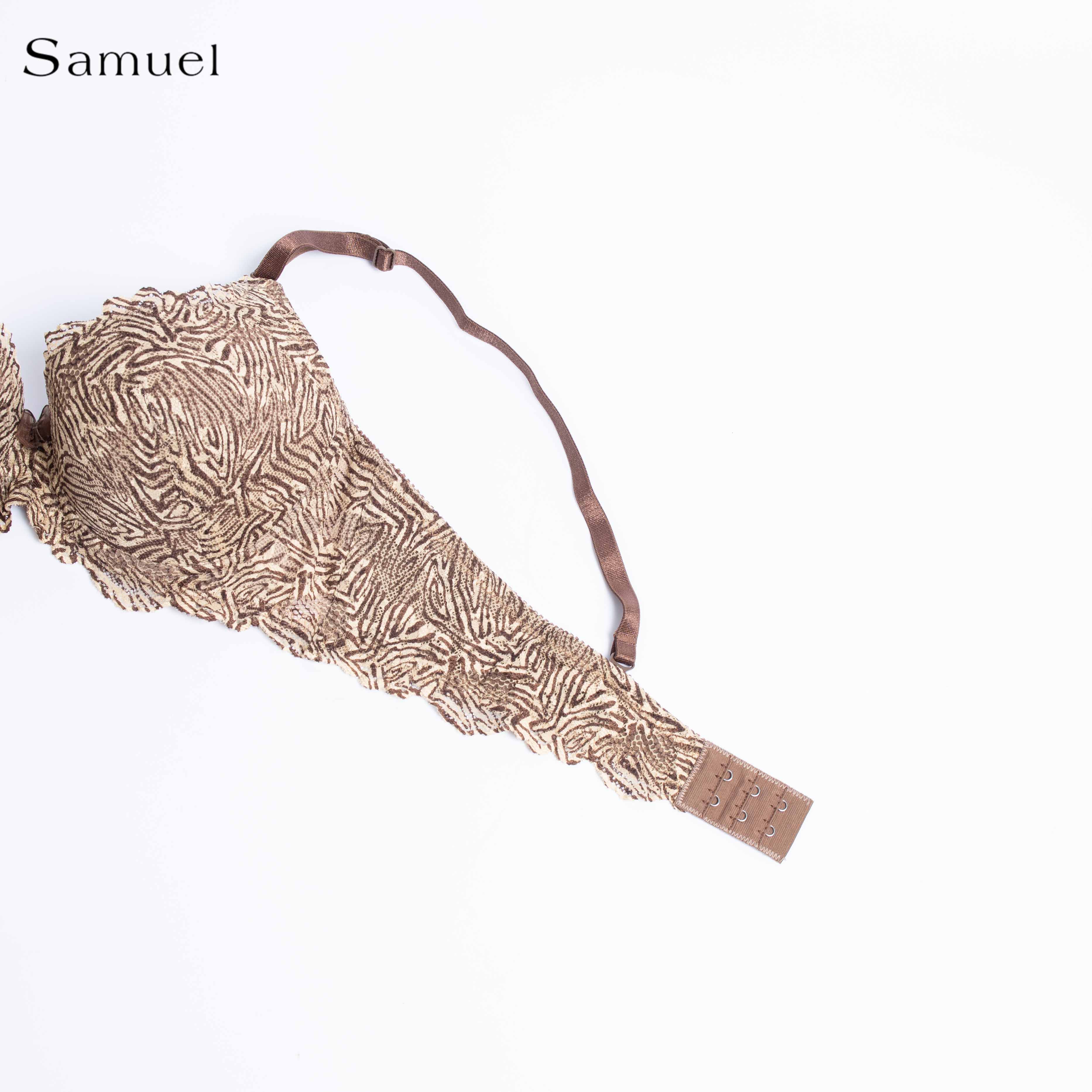 Áo ngực Đài Loan Samuel Zera Da Báo Mút vừa Cá Tính Lót Vải Tactel