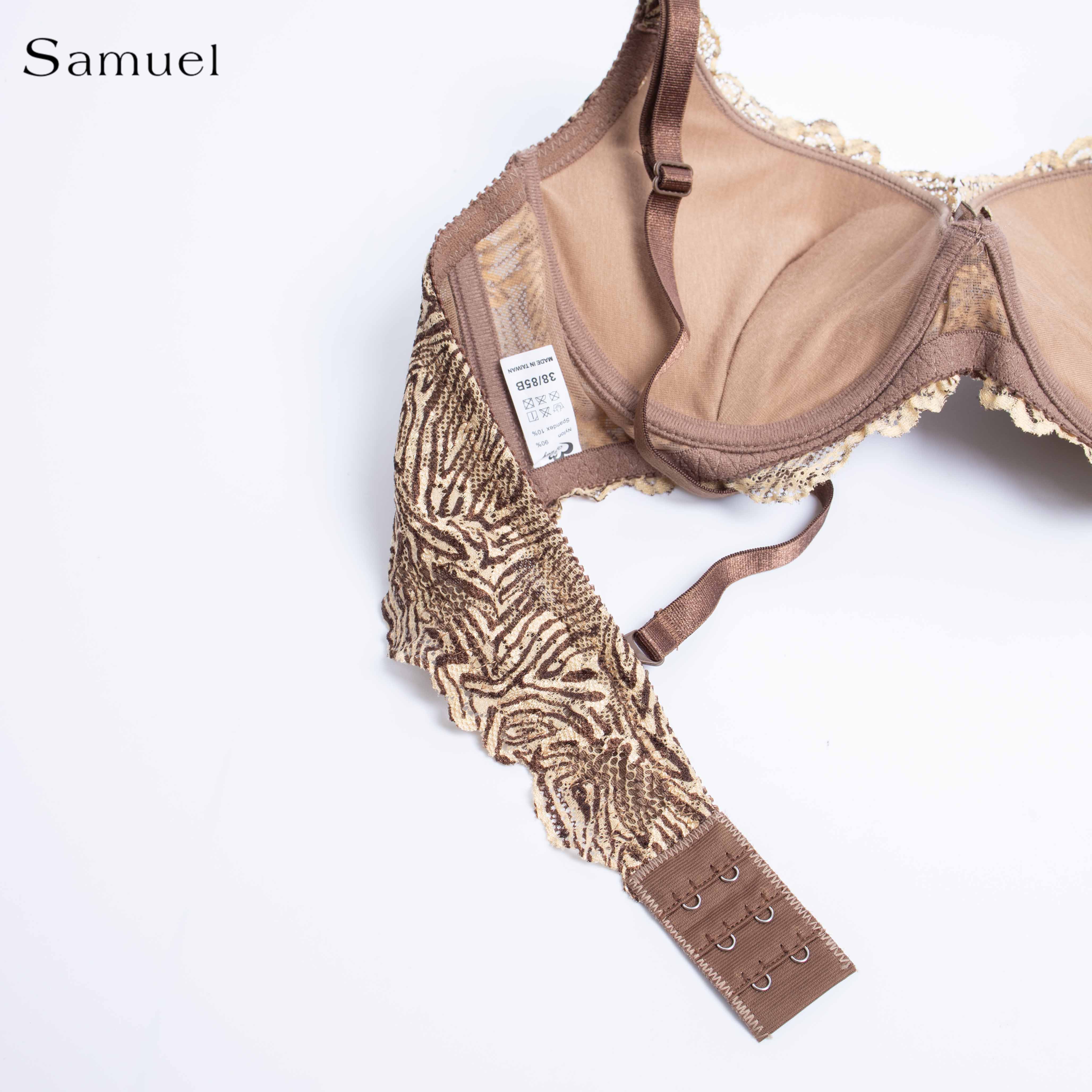 Áo ngực Đài Loan Samuel Zera Da Báo Mút vừa Cá Tính Lót Vải Tactel