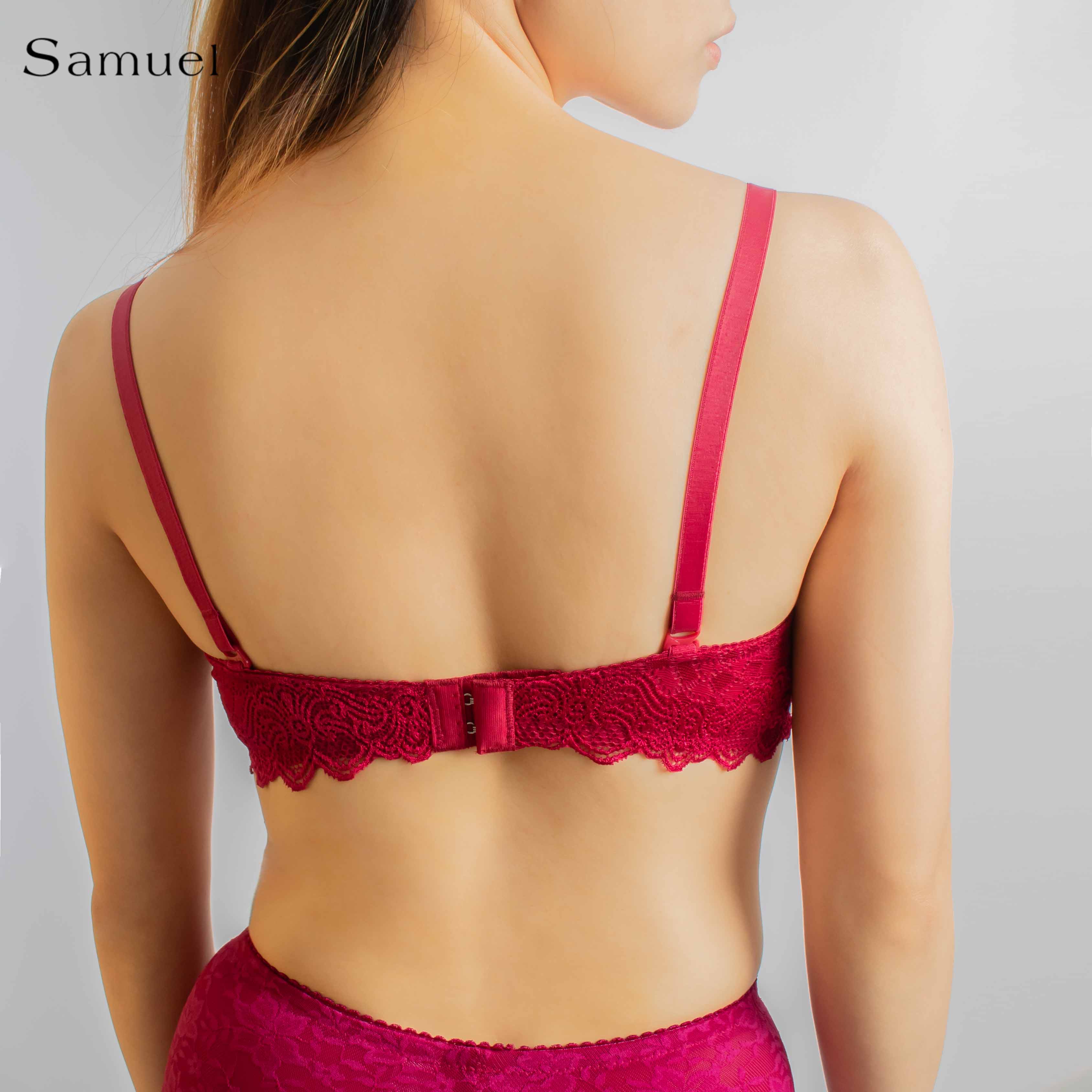 Áo ngực EDA Đài Loan Mút Mỏng 1/2 Ngực 2 Móc Cài 9066