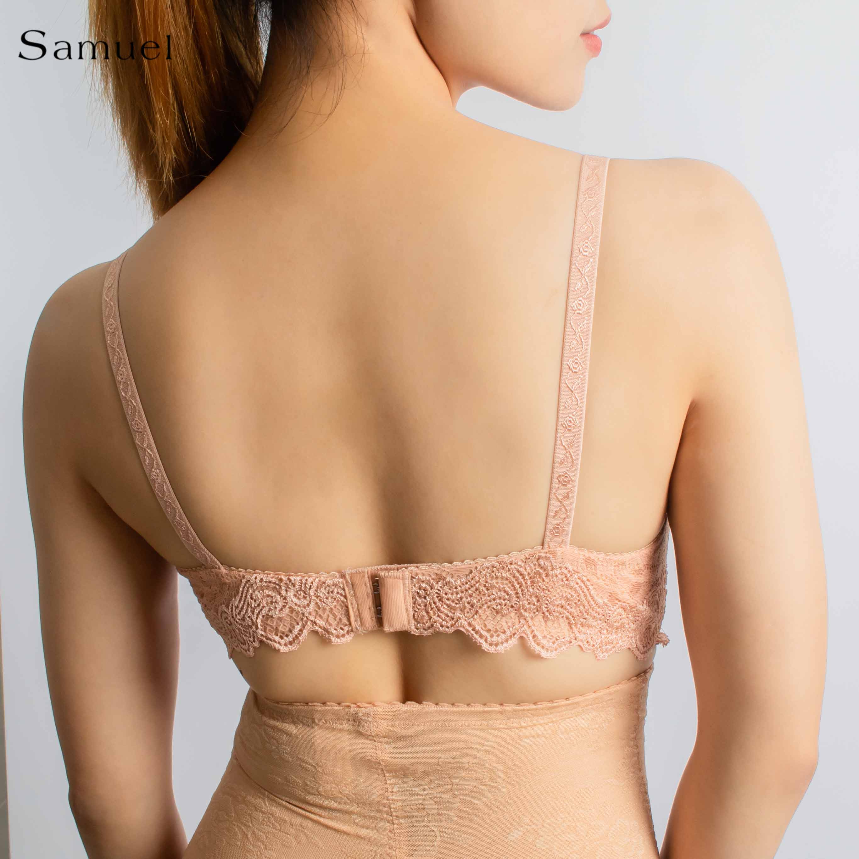 【Kiva】Samuel Áo ngực Đài Loan Mút Vừa Nguyên Ngực 2 móc cài ( Da Đậm )