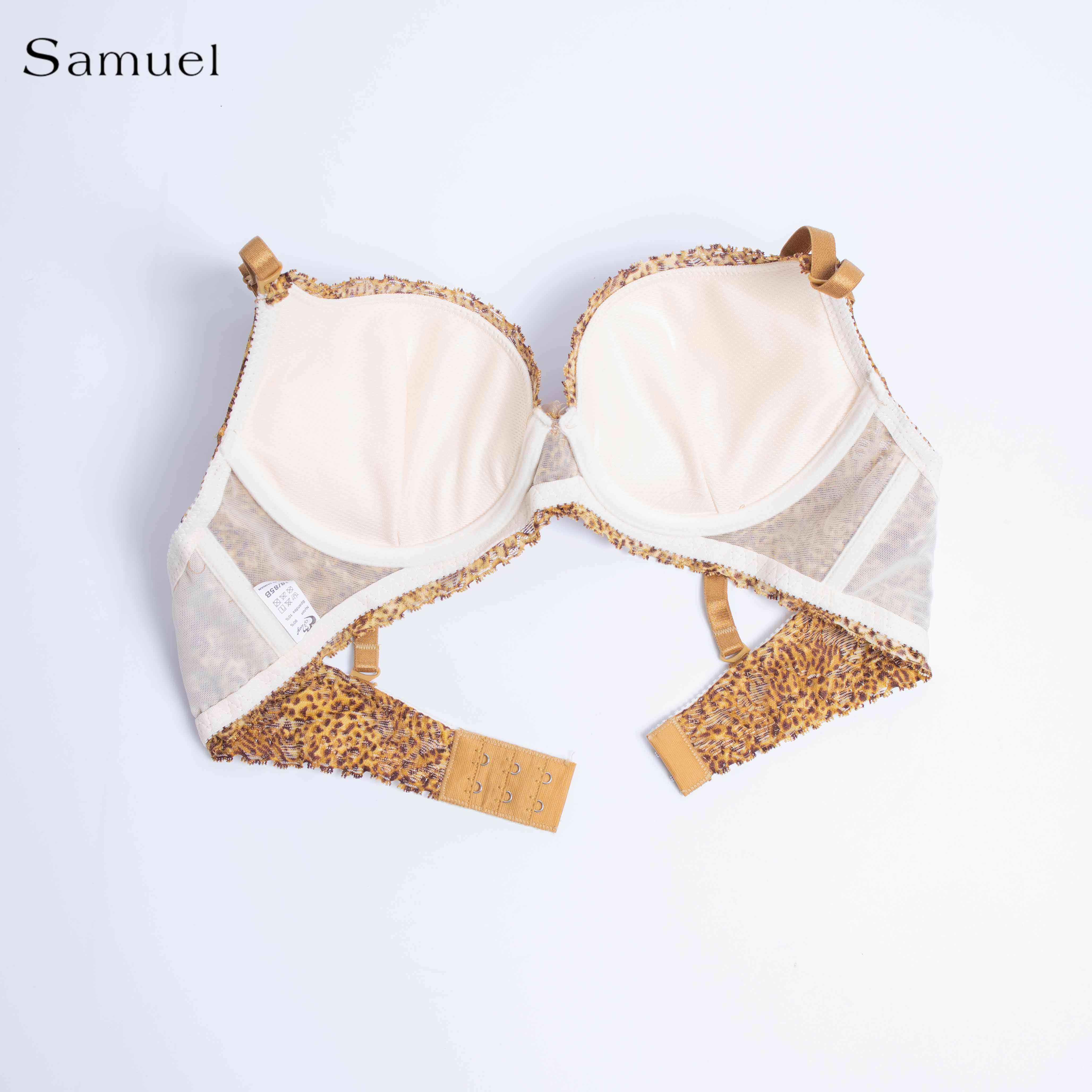 Áo ngực Đài Loan Samuel Zera Da Báo Mút vừa Cá Tính Lót Vải Tactel