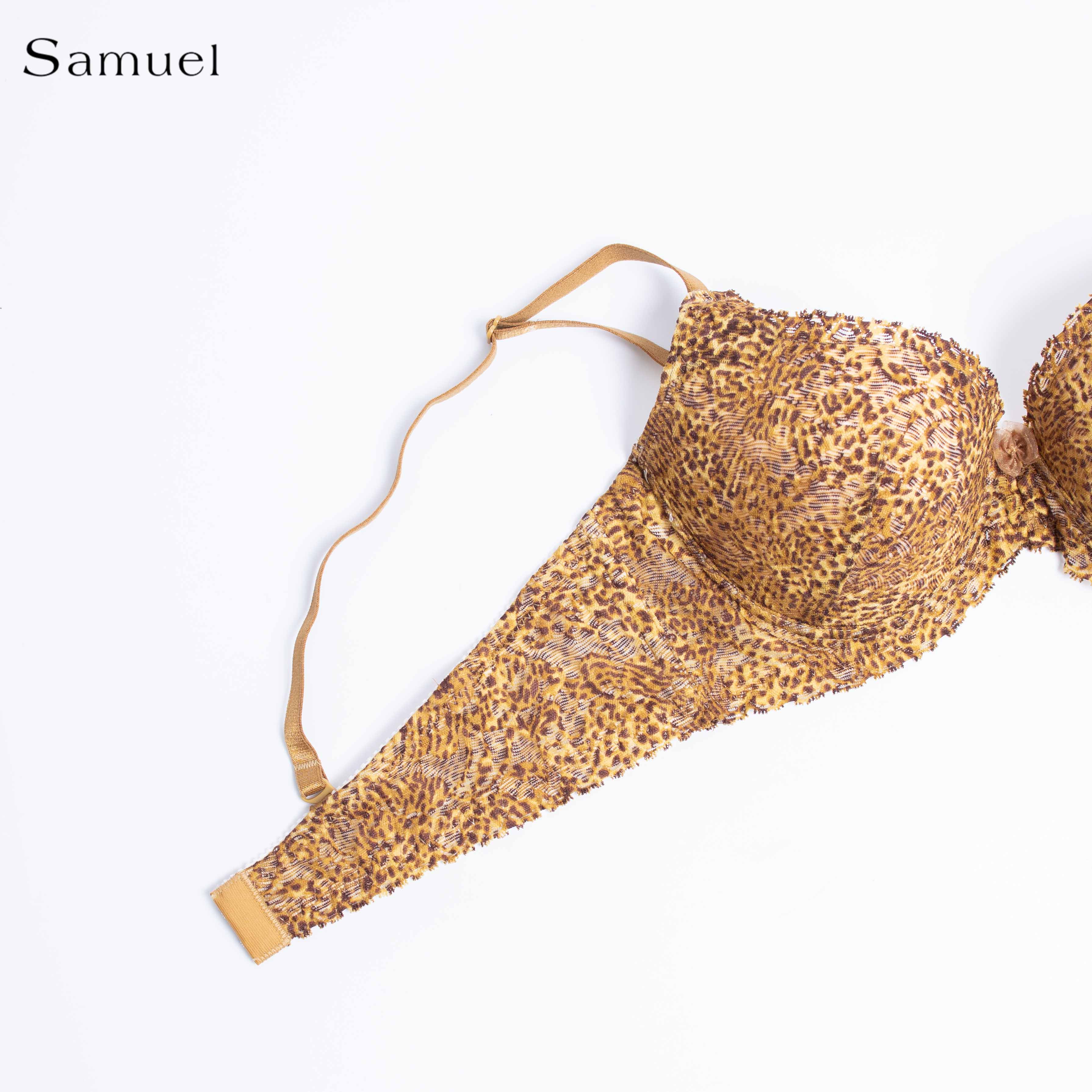 Áo ngực Đài Loan Samuel Zera Da Báo Mút vừa Cá Tính Lót Vải Tactel