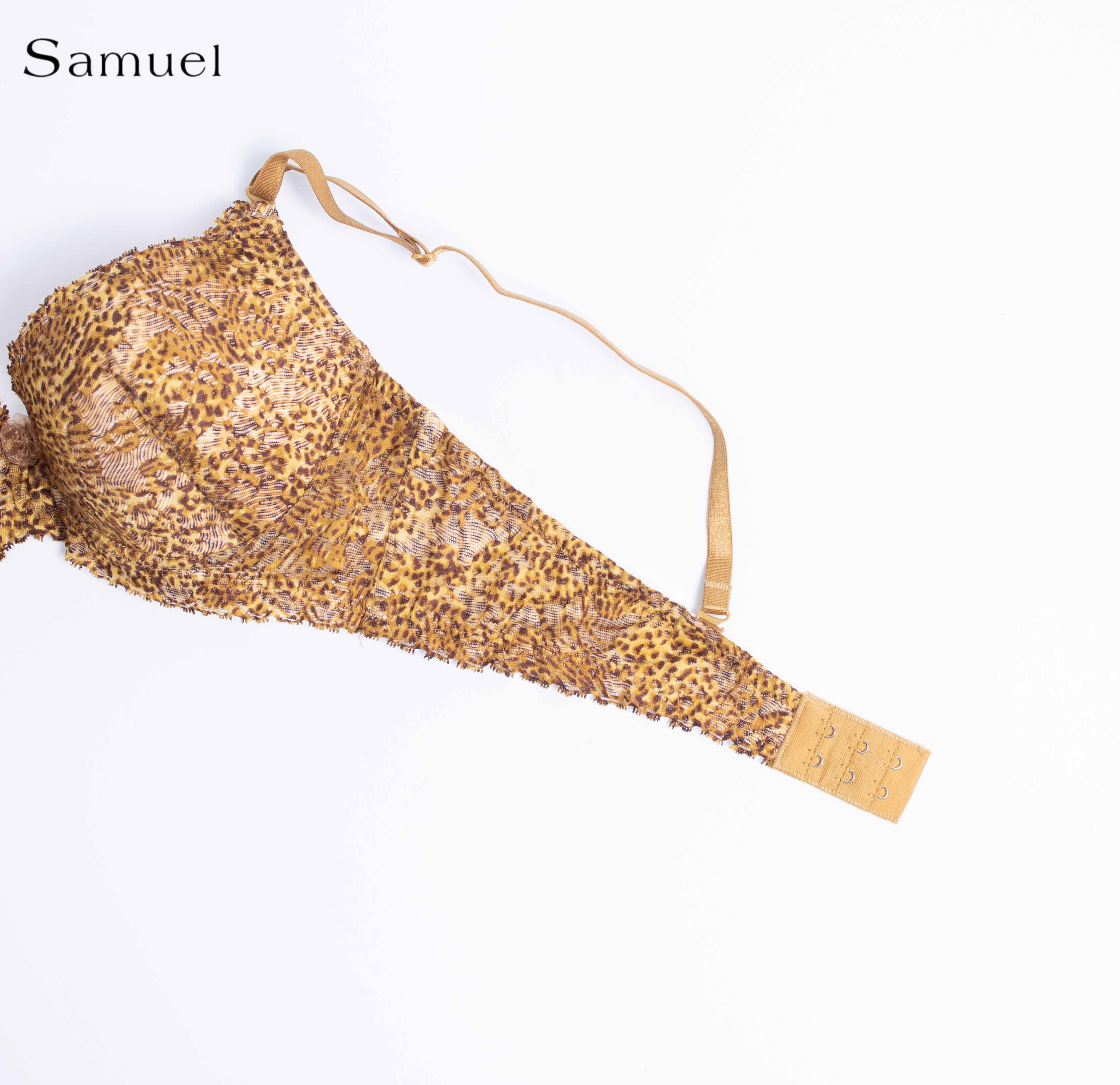 Áo ngực Đài Loan Samuel Zera Da Báo Mút vừa Cá Tính Lót Vải Tactel