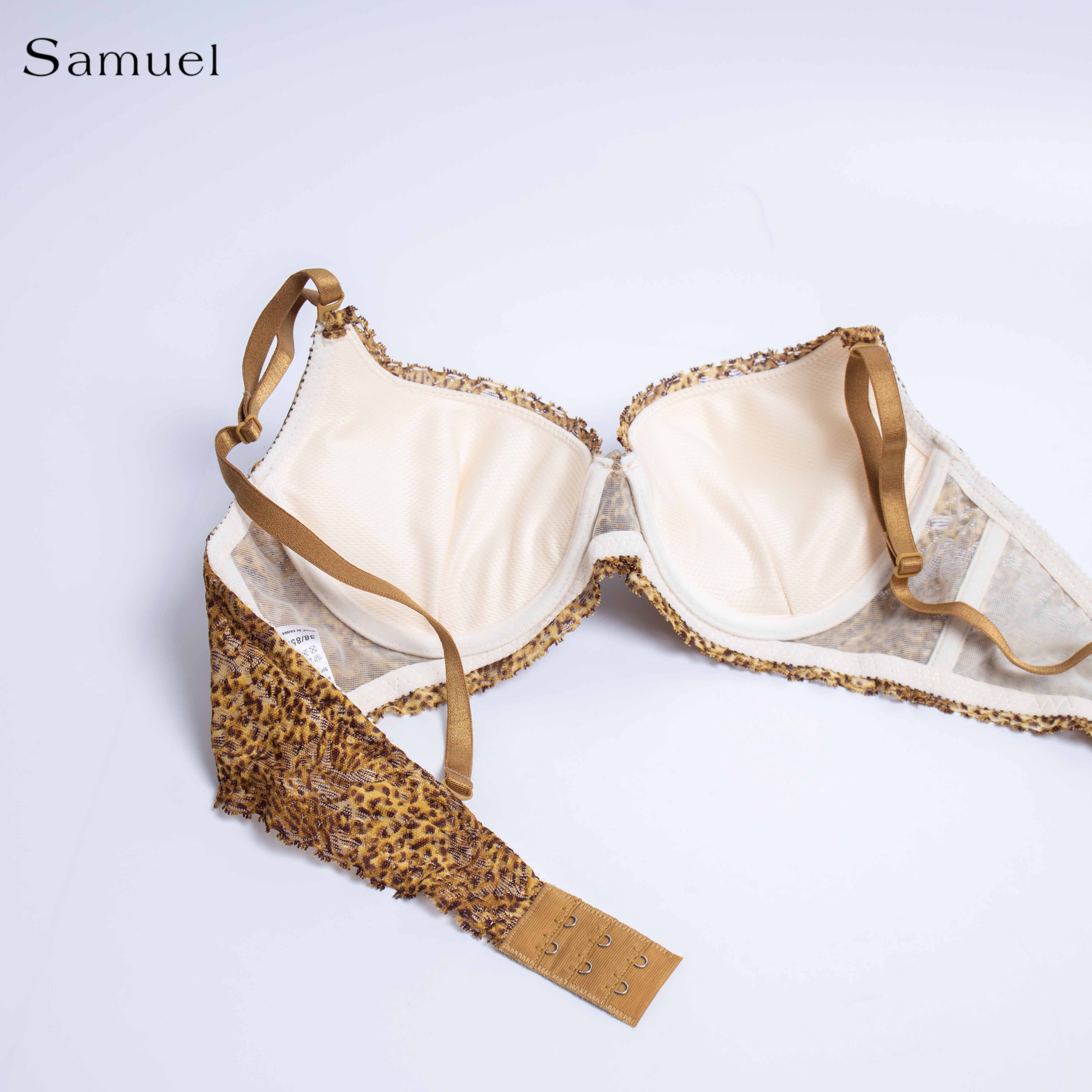 Áo ngực Đài Loan Samuel Zera Da Báo Mút vừa Cá Tính Lót Vải Tactel