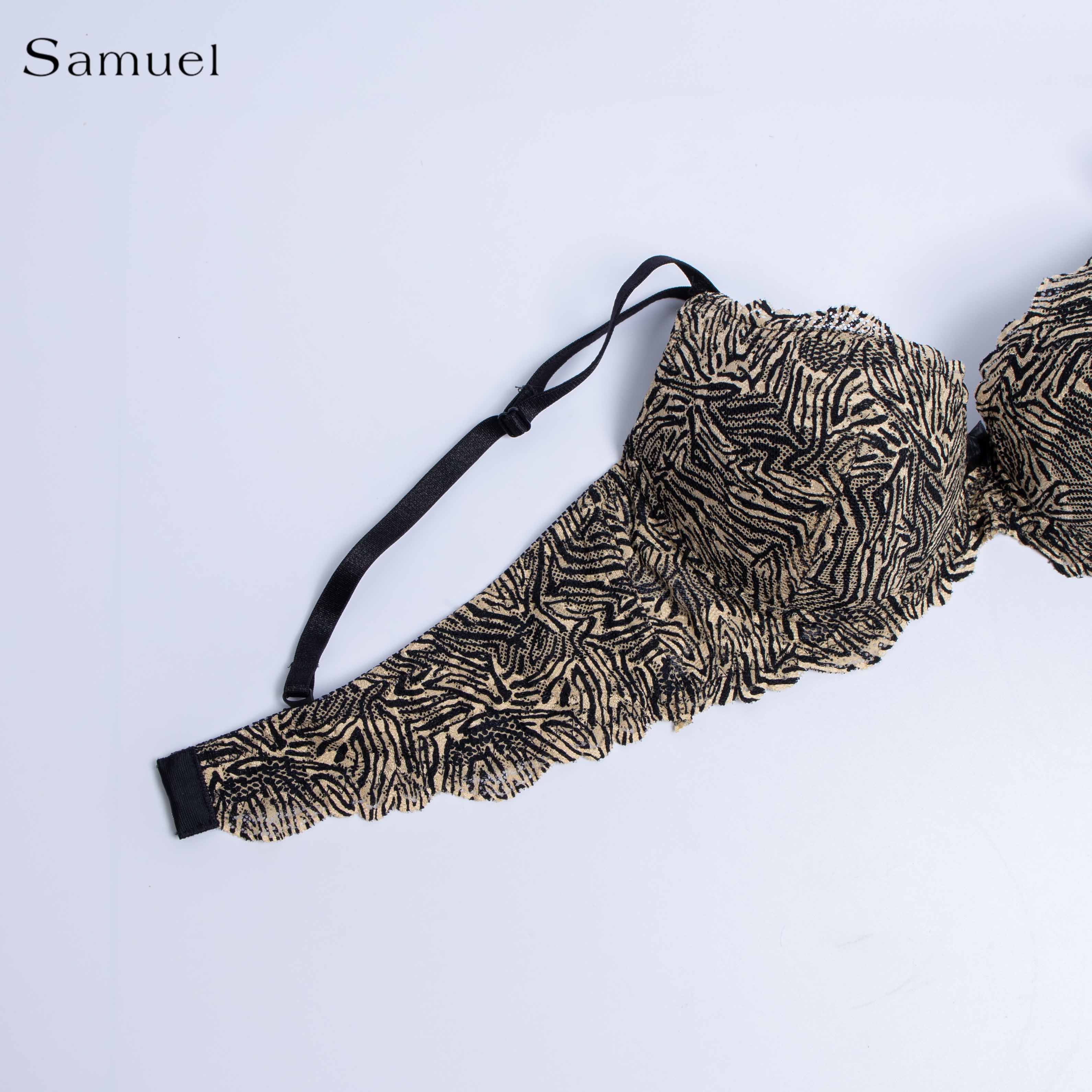 Áo ngực Đài Loan Samuel Zera Da Báo Mút vừa Cá Tính Lót Vải Tactel