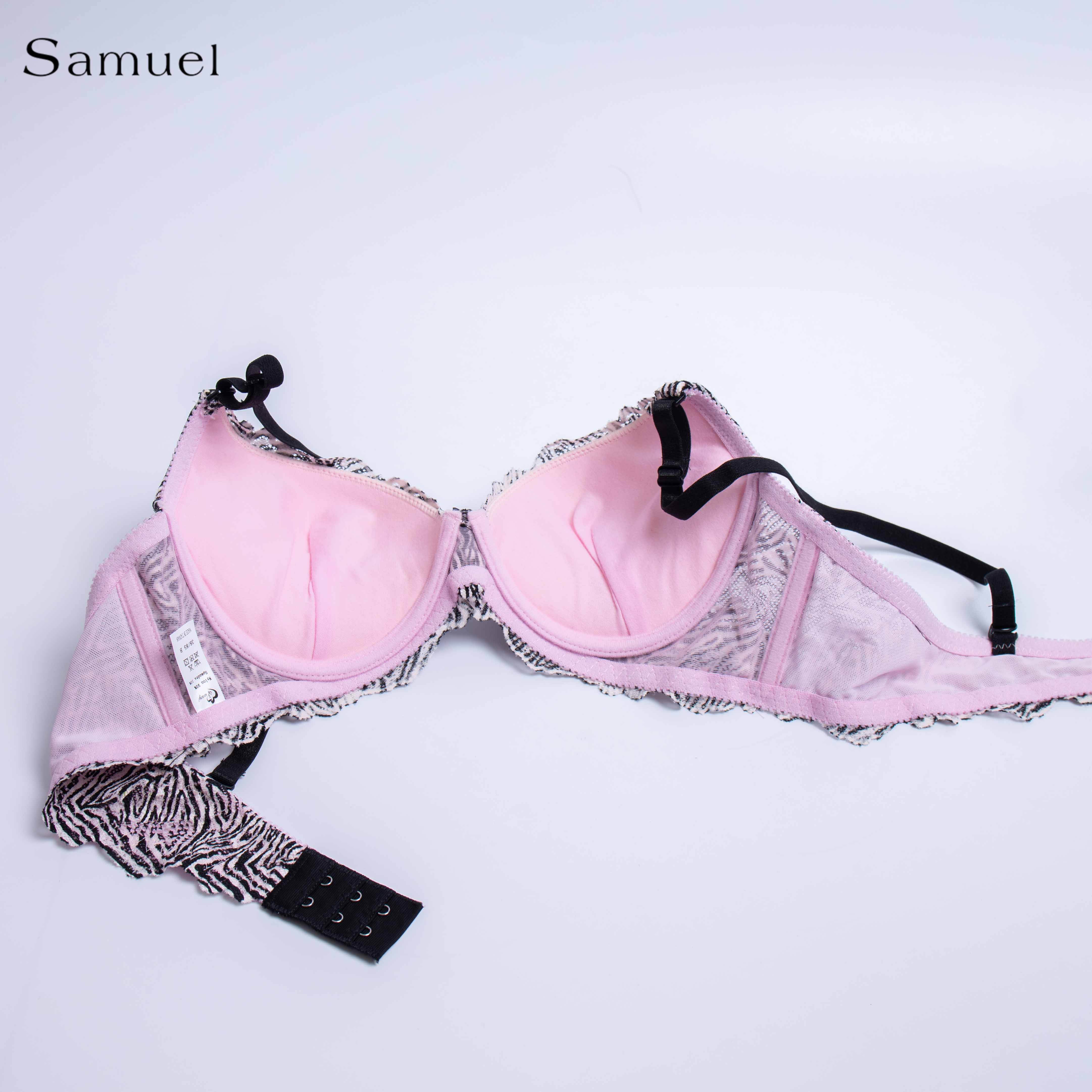 Áo ngực Đài Loan Samuel Zera Da Báo Mút vừa Cá Tính Lót Vải Tactel