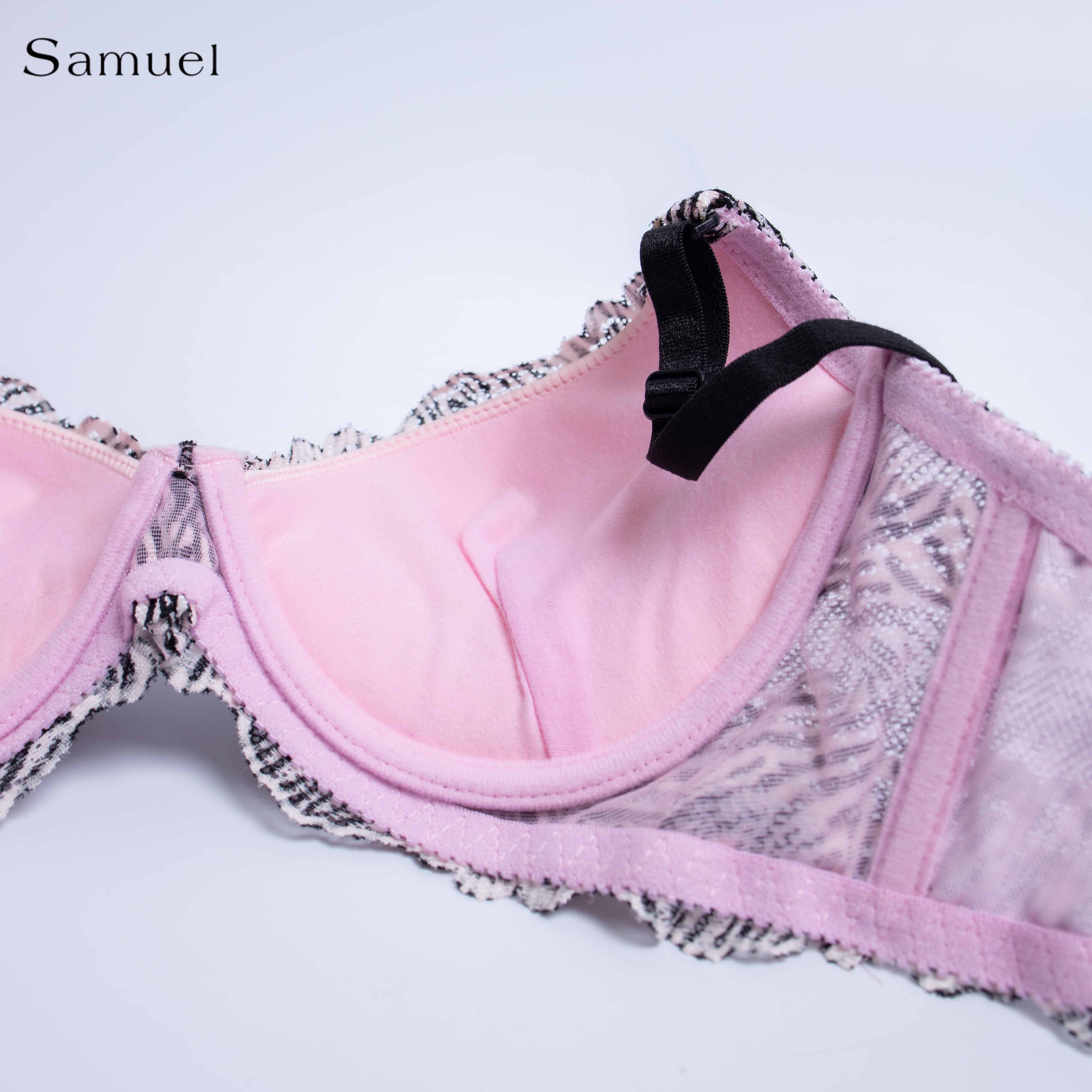 Áo ngực Đài Loan Samuel Zera Da Báo Mút vừa Cá Tính Lót Vải Tactel