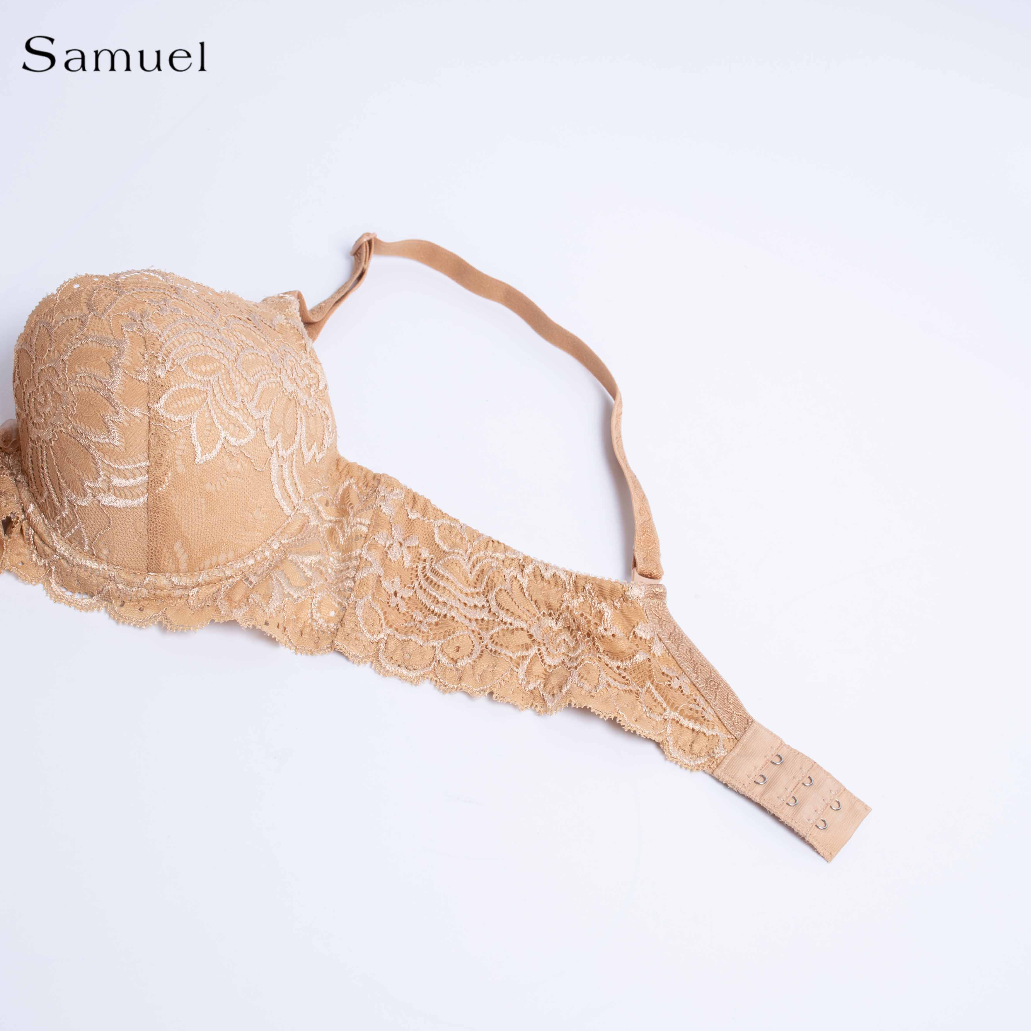 Áo ngực Đài Loan 5792-1 Mút Mỏng Bảng Lưng Nhỏ Cao su Ép Cao Cấp Siêu Mềm Nguyên Ngực