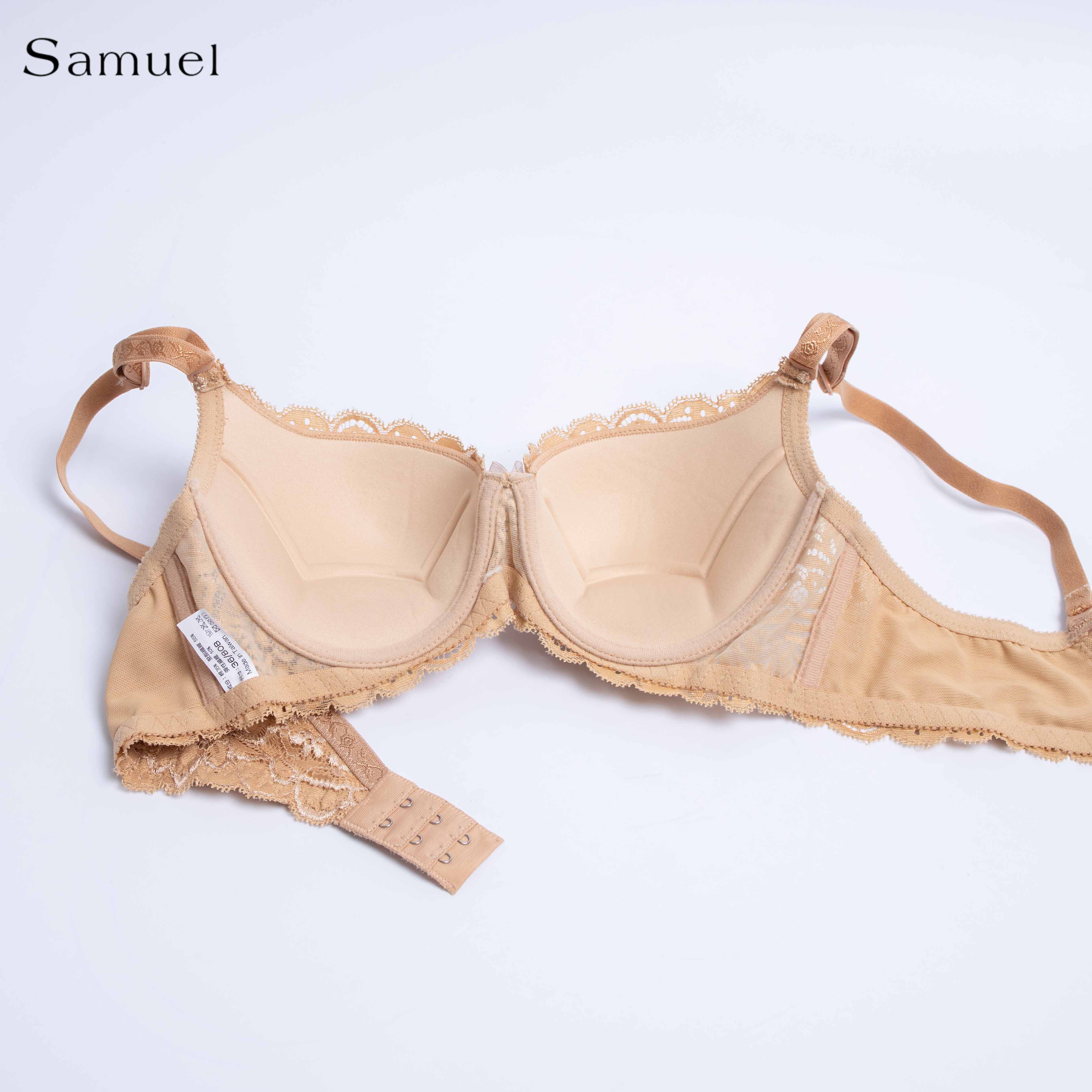 Áo ngực Đài Loan 5792-1 Mút Mỏng Bảng Lưng Nhỏ Cao su Ép Cao Cấp Siêu Mềm Nguyên Ngực