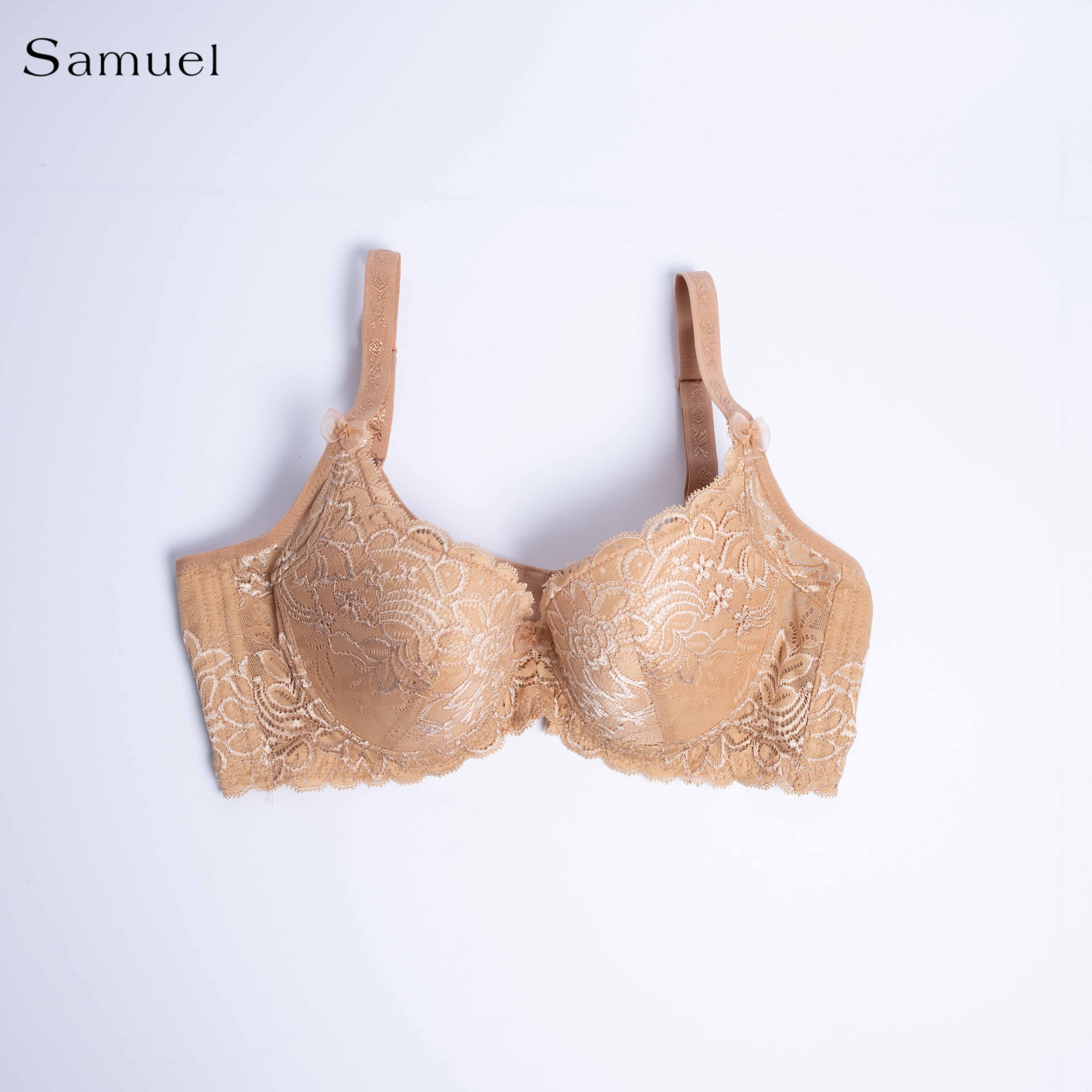 Áo Ngực Đài Loan 5792-3 Ren Mút Mỏng Nguyên Ngực dây liền Bảng lưng lớn ôm gọn chuyên bra ngực lớn và hông có nhiều thịt