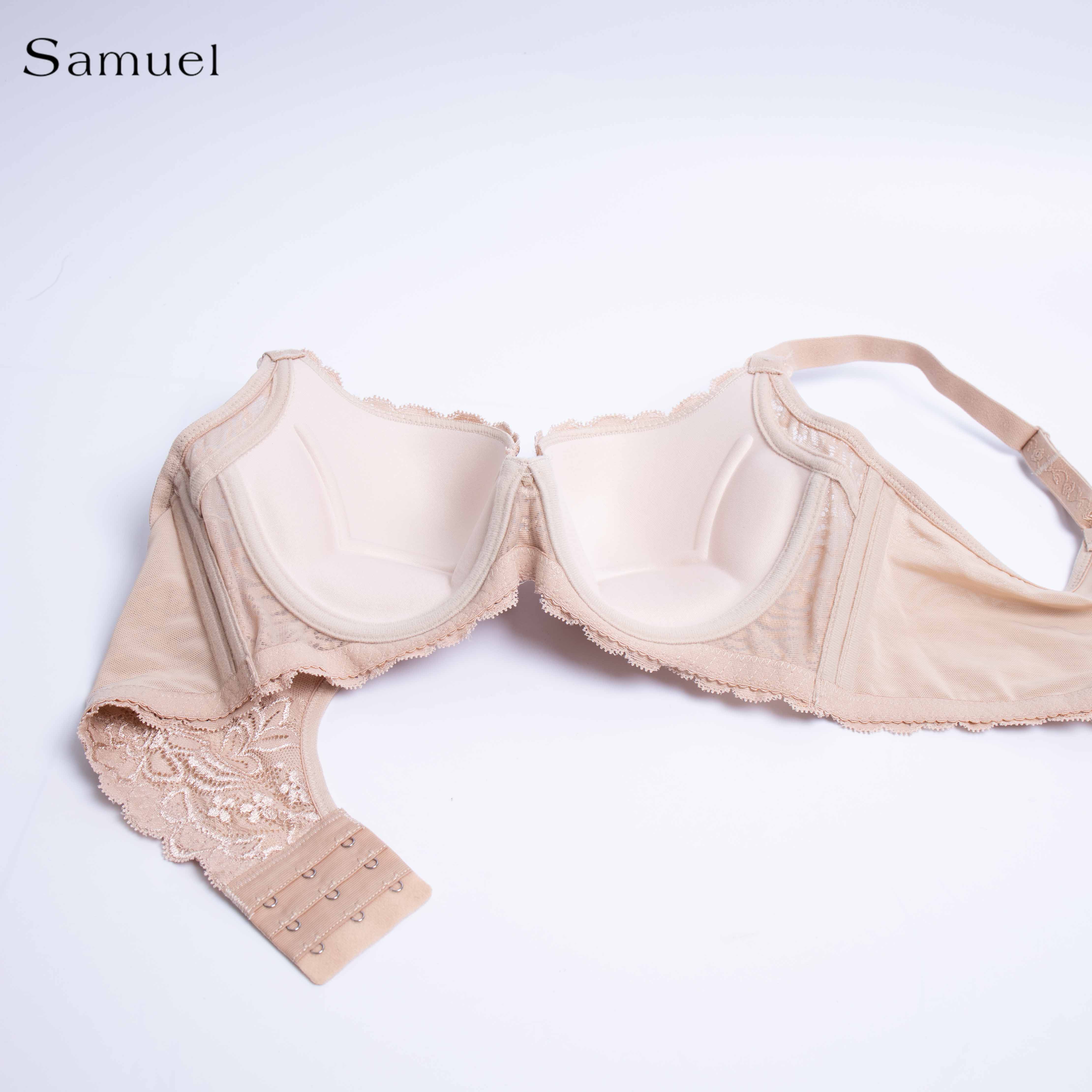 Áo Ngực Đài Loan 5792-3 Ren Mút Mỏng Nguyên Ngực dây liền Bảng lưng lớn ôm gọn chuyên bra ngực lớn và hông có nhiều thịt