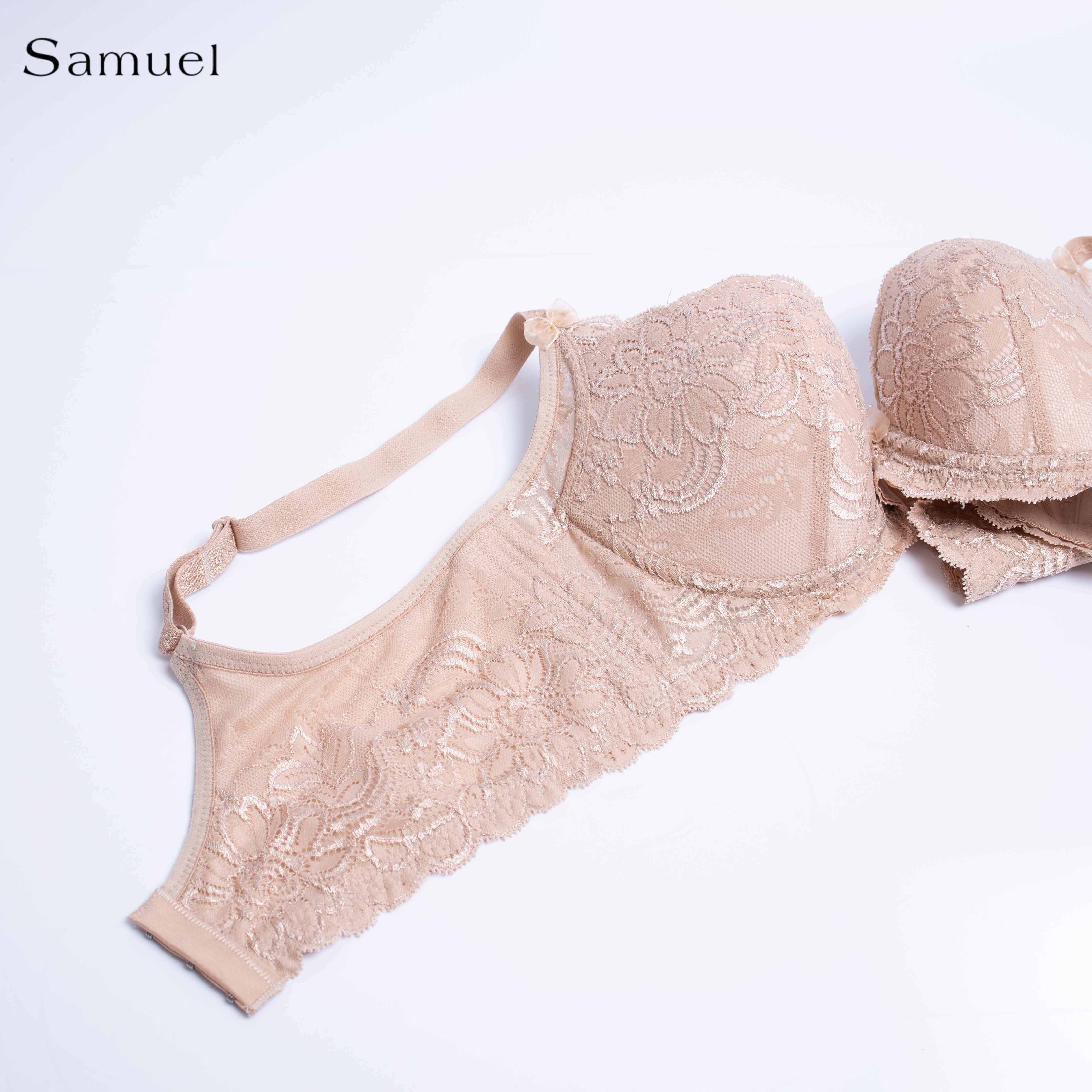 Áo Ngực Đài Loan 5792-3 Ren Mút Mỏng Nguyên Ngực dây liền Bảng lưng lớn ôm gọn chuyên bra ngực lớn và hông có nhiều thịt