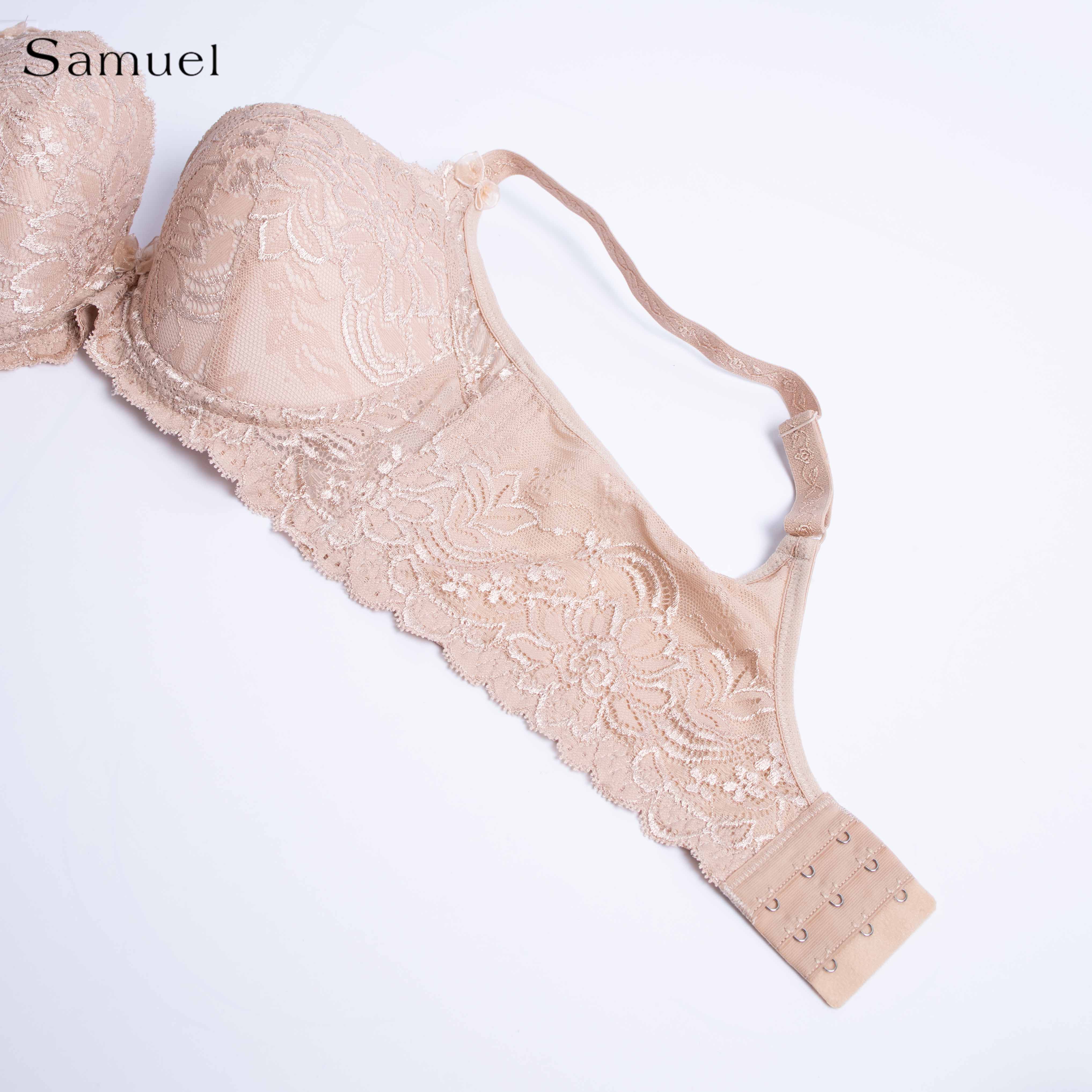 Áo Ngực Đài Loan 5792-3 Ren Mút Mỏng Nguyên Ngực dây liền Bảng lưng lớn ôm gọn chuyên bra ngực lớn và hông có nhiều thịt