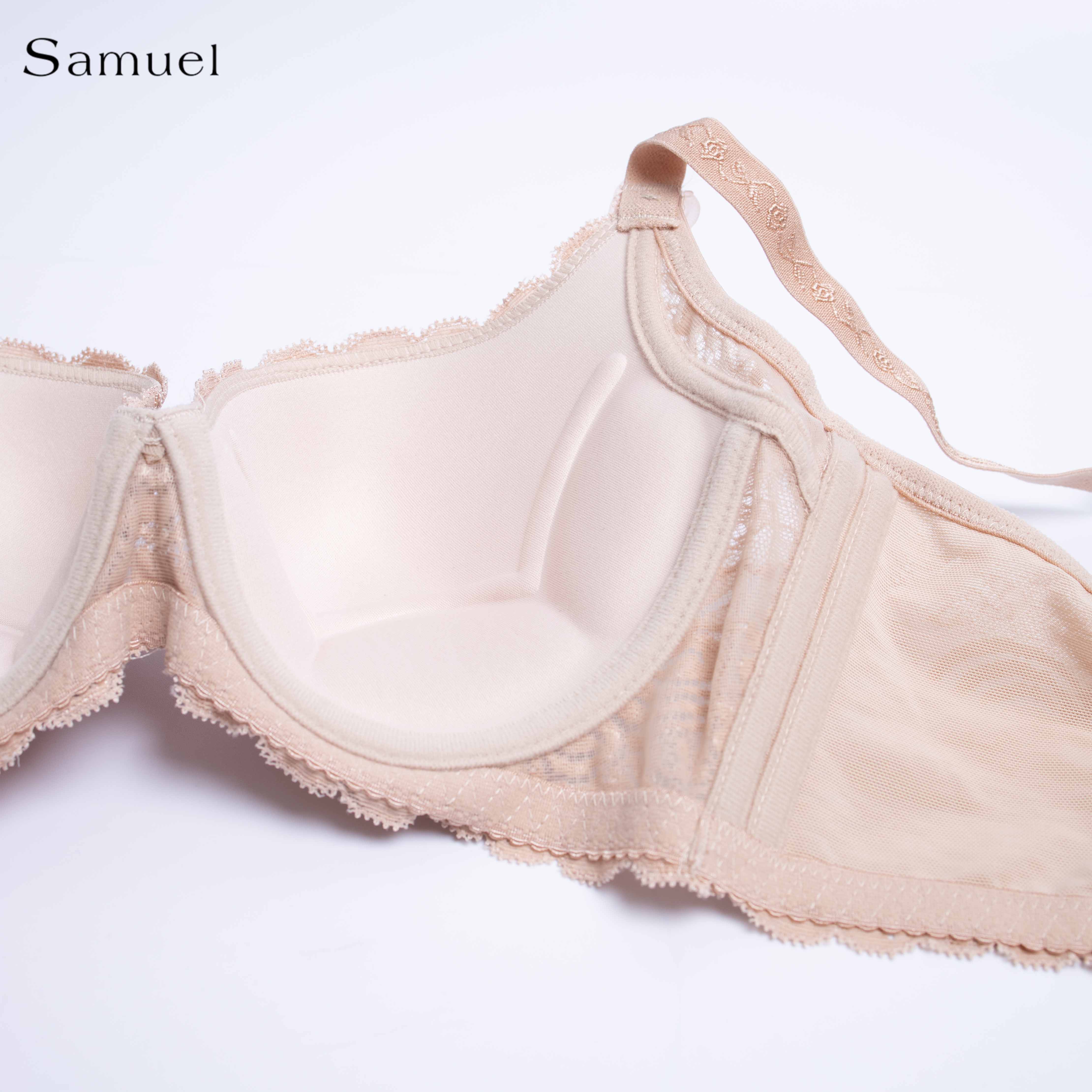 Áo Ngực Đài Loan 5792-3 Ren Mút Mỏng Nguyên Ngực dây liền Bảng lưng lớn ôm gọn chuyên bra ngực lớn và hông có nhiều thịt