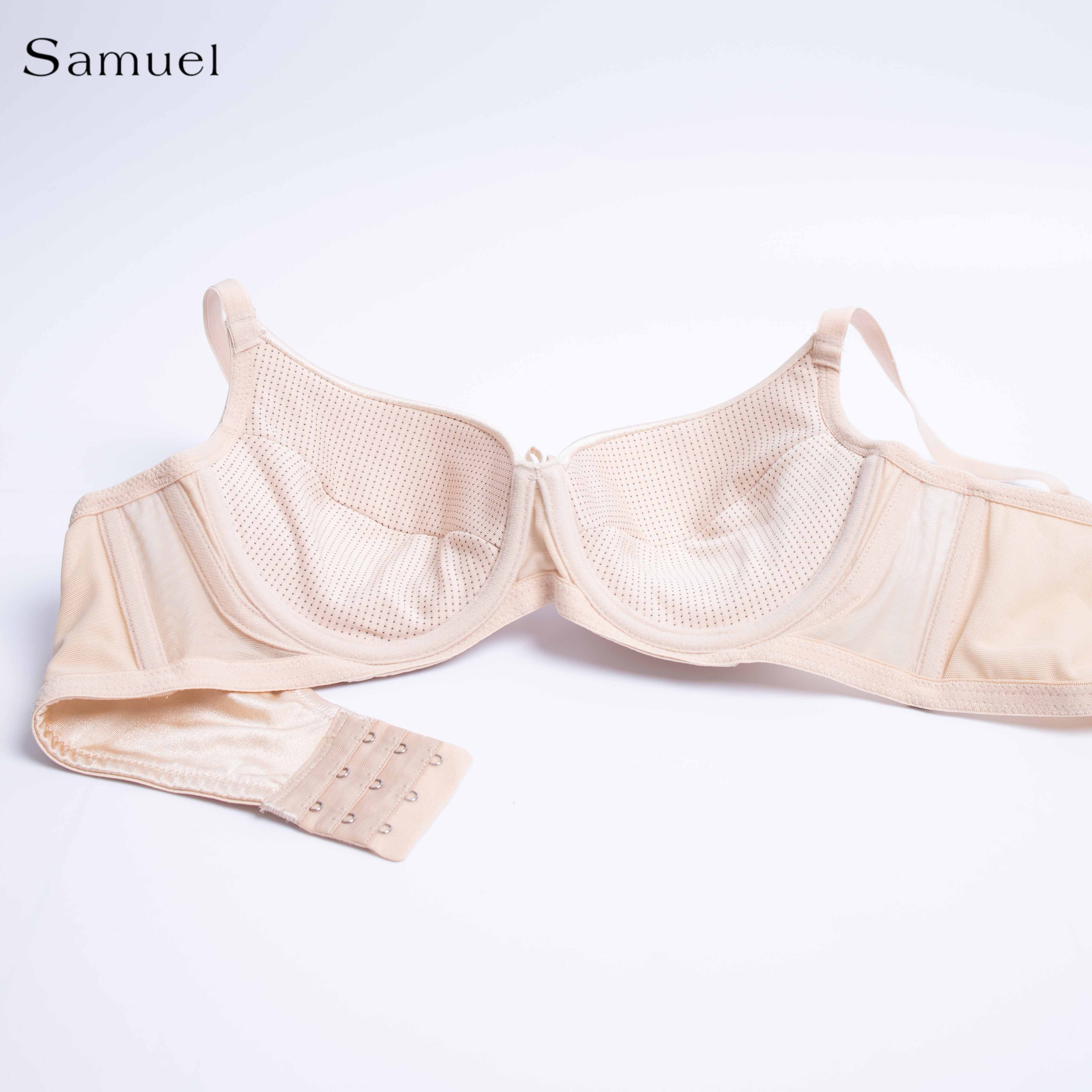 Áo Ngực Sam Trơn Satin Bản Lưng Lớn