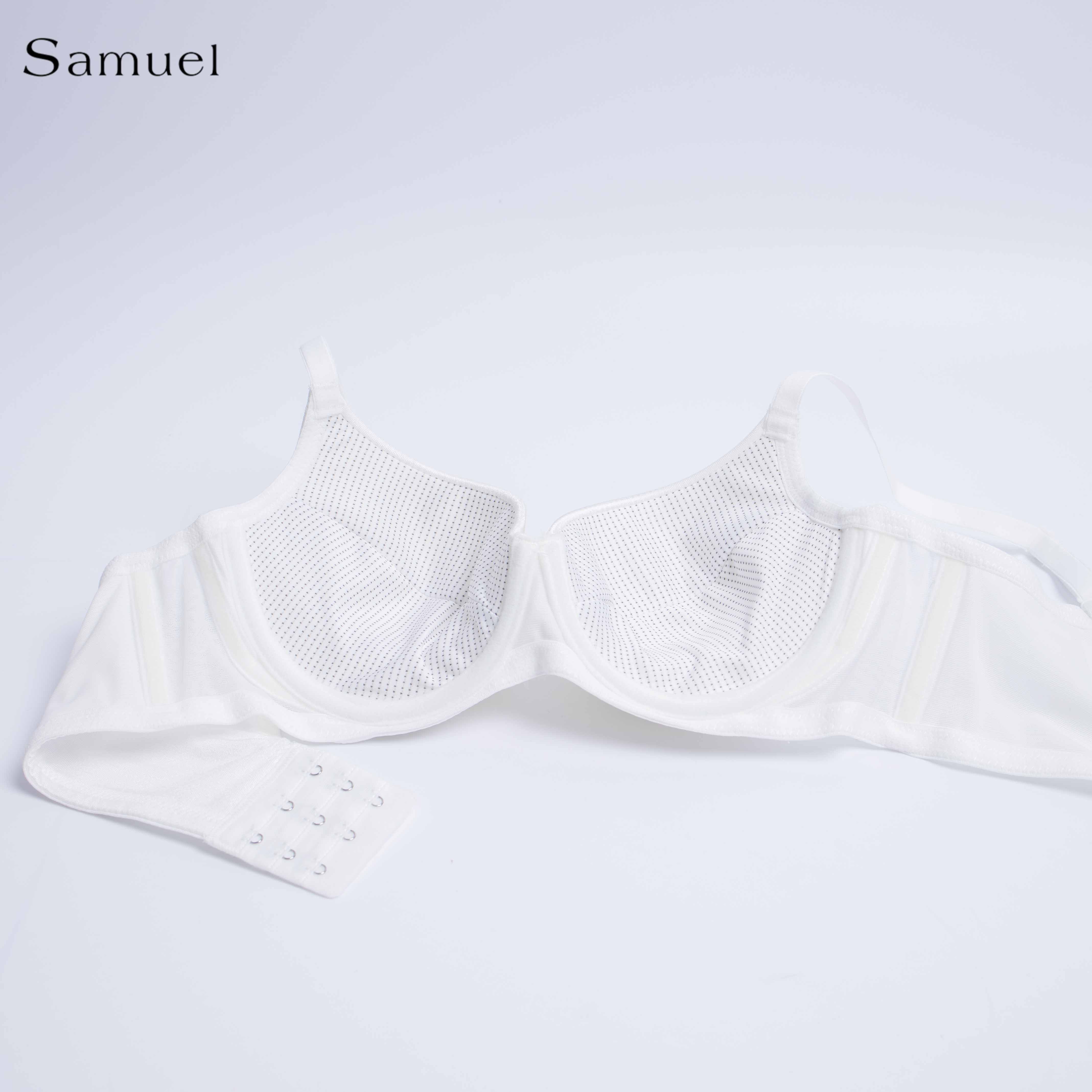 Áo Ngực Sam Trơn Satin Bản Lưng Lớn