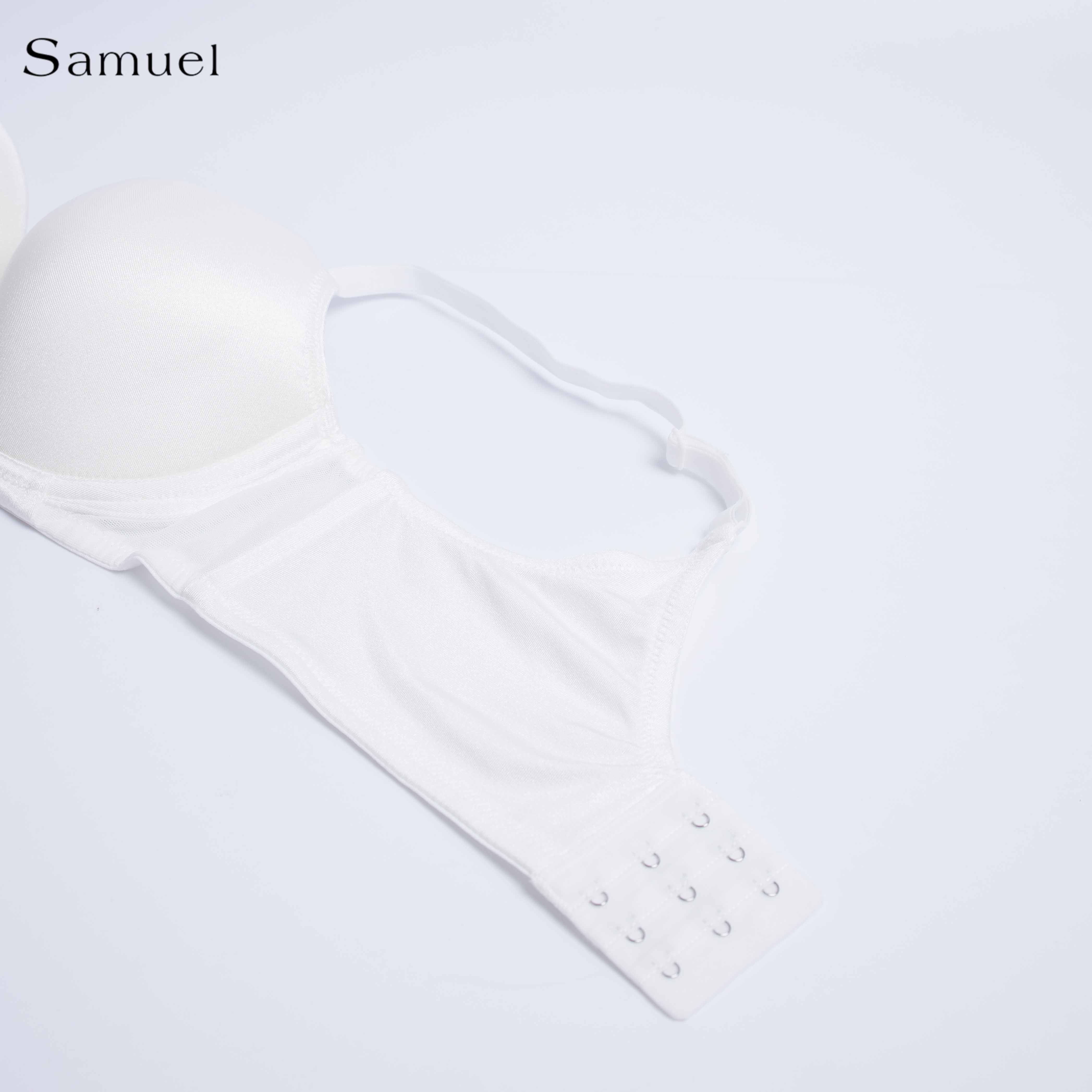 Áo Ngực Sam Trơn Satin Bản Lưng Lớn