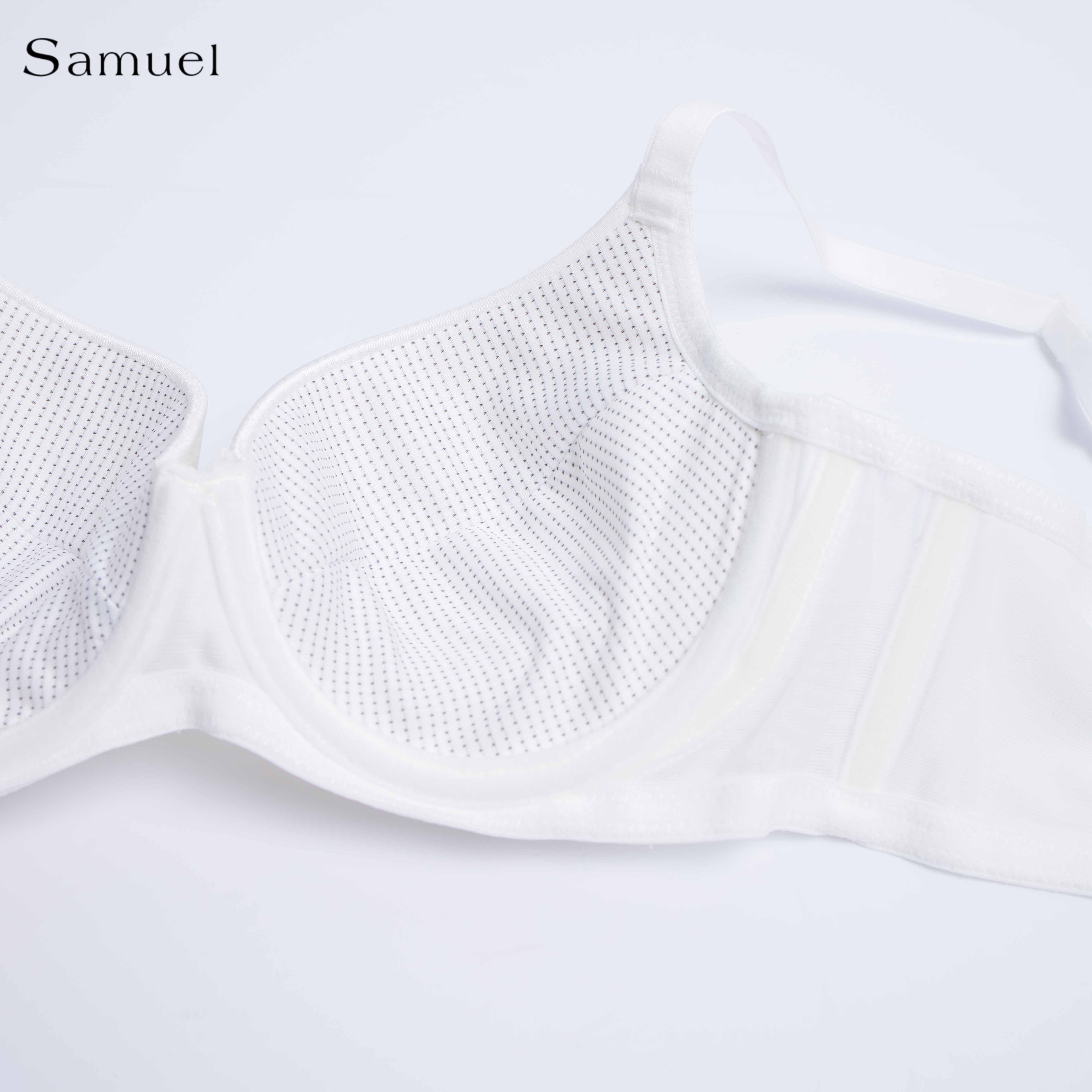 Áo Ngực Sam Trơn Satin Bản Lưng Lớn