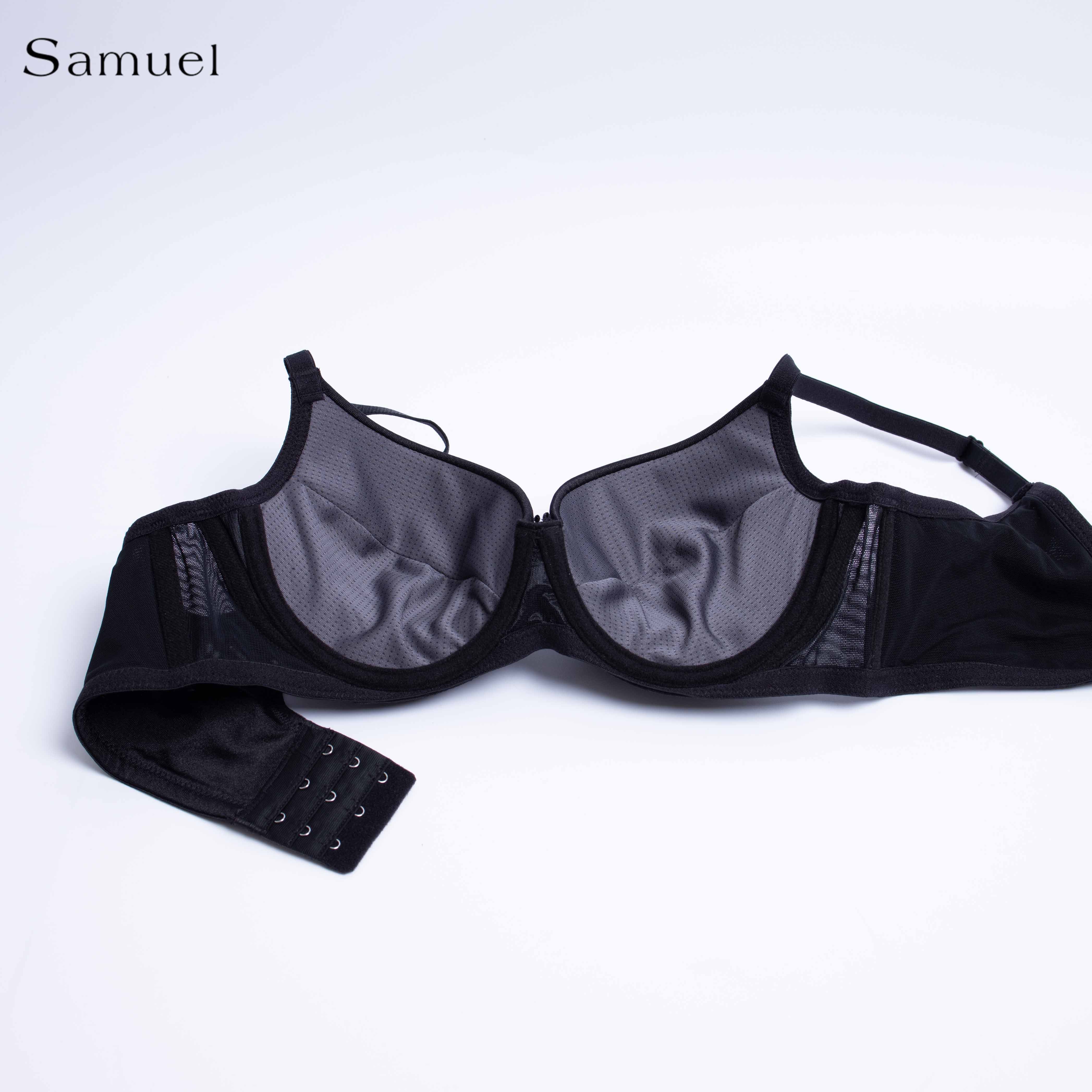 Áo Ngực Sam Trơn Satin Bản Lưng Lớn