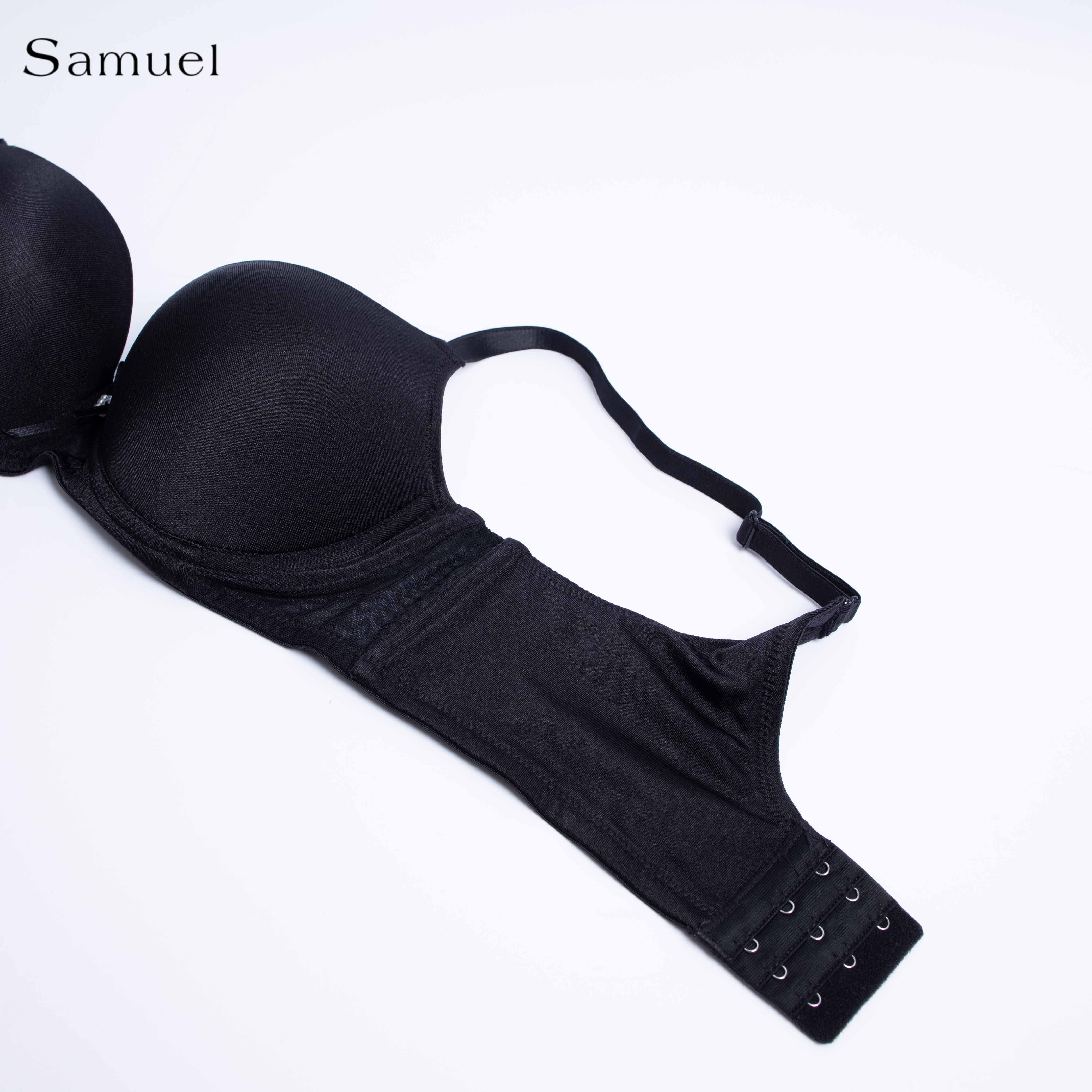 Áo Ngực Sam Trơn Satin Bản Lưng Lớn