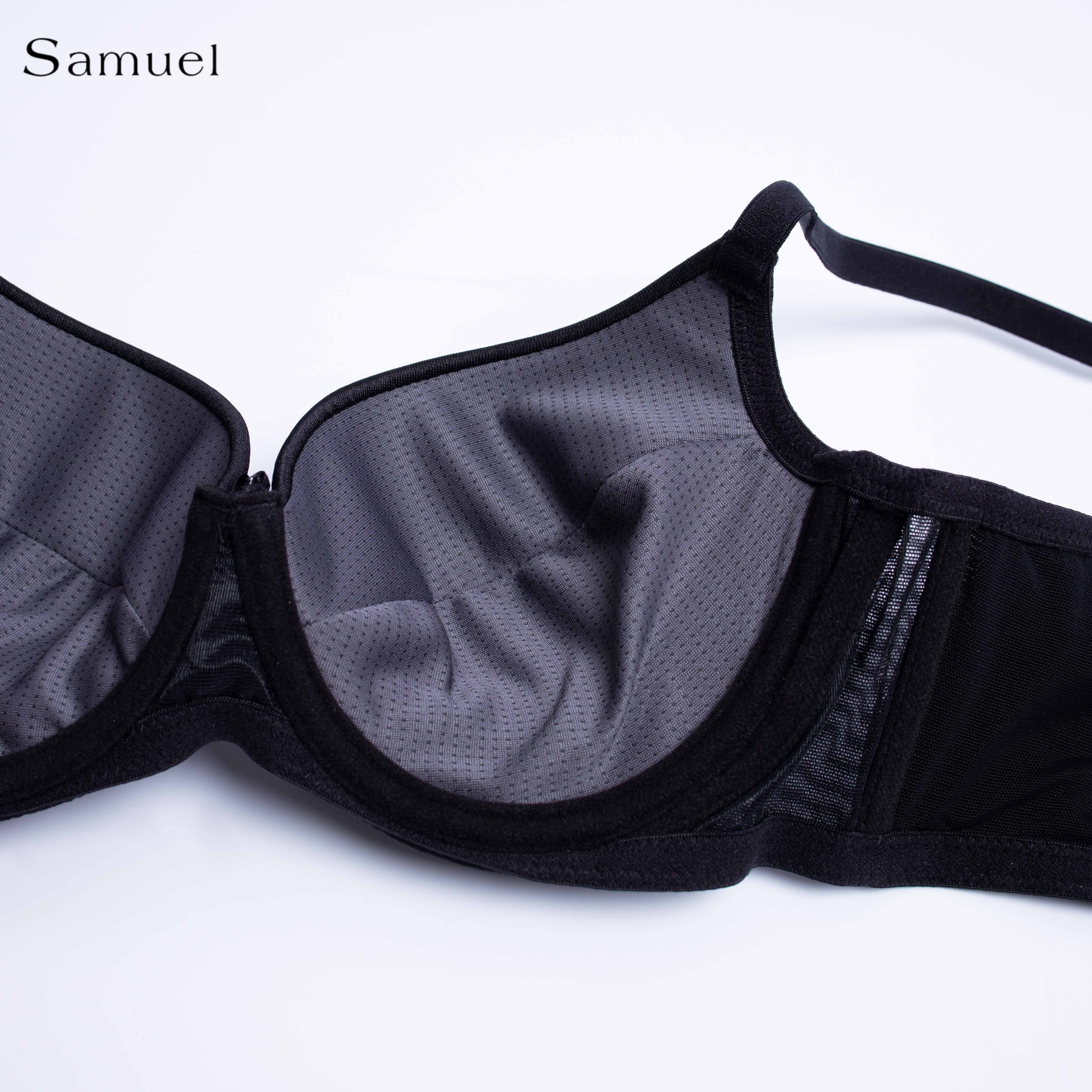 Áo Ngực Sam Trơn Satin Bản Lưng Lớn