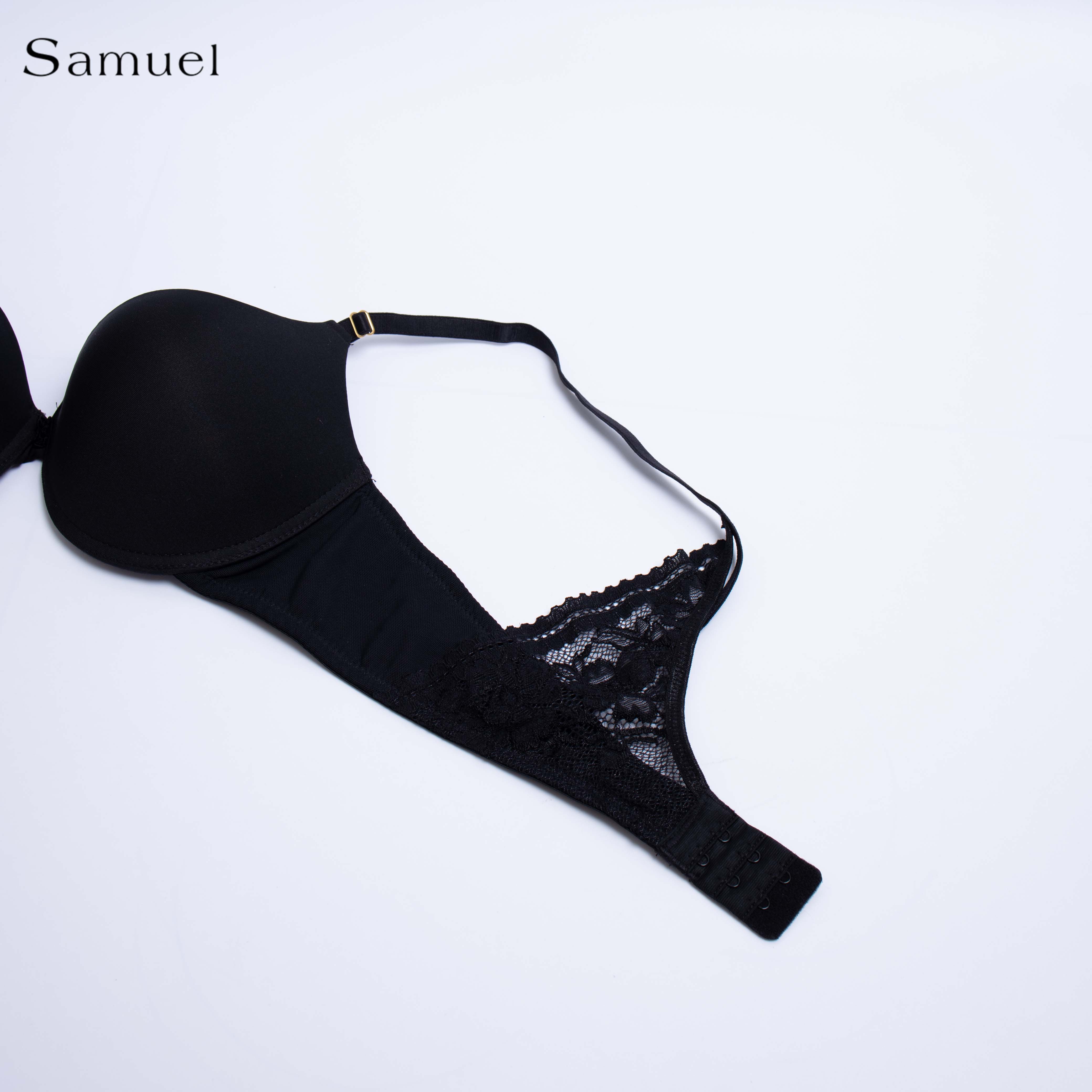 Samuel Ada Áo ngực Nguyên ngực Mút Nanobon viền ren cánh buồm