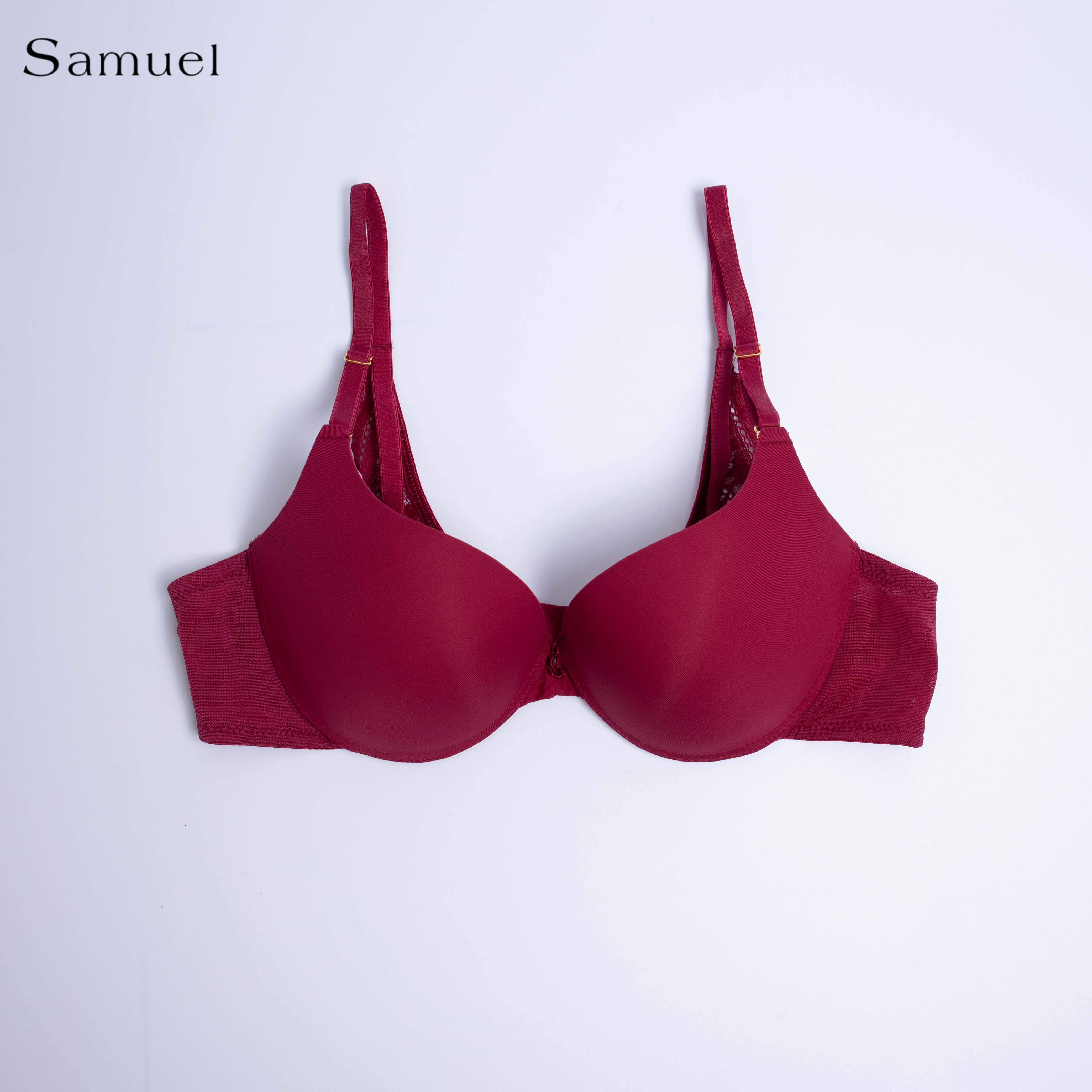 Samuel Ada Áo ngực Nguyên ngực Mút Nanobon viền ren cánh buồm