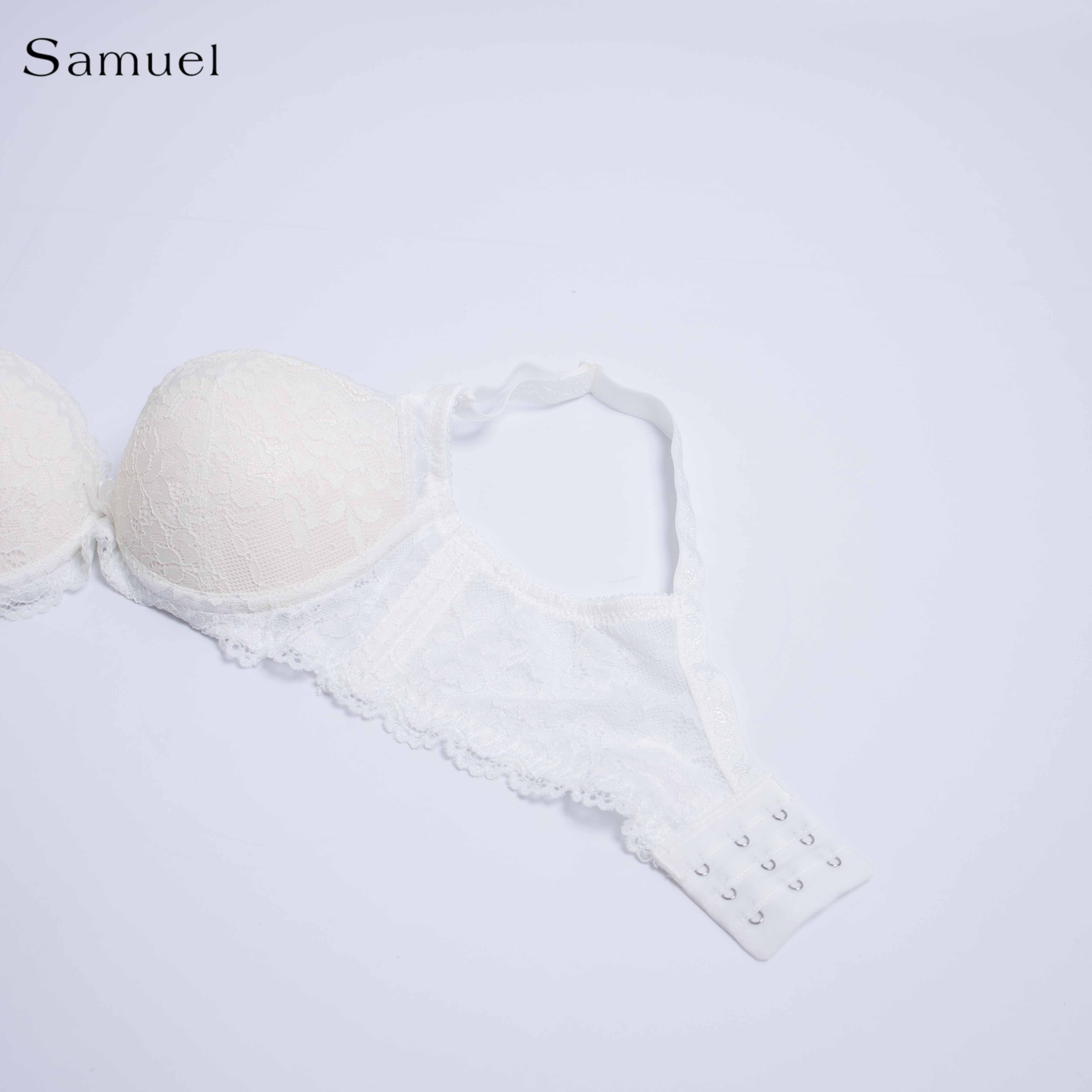【 Opal】Samuel Áo Ngực Ren Siêu Nâng Đài Loan Mút Lót Vải Nanobon Viền Ren 3 móc cài ( Màu Trắng  )