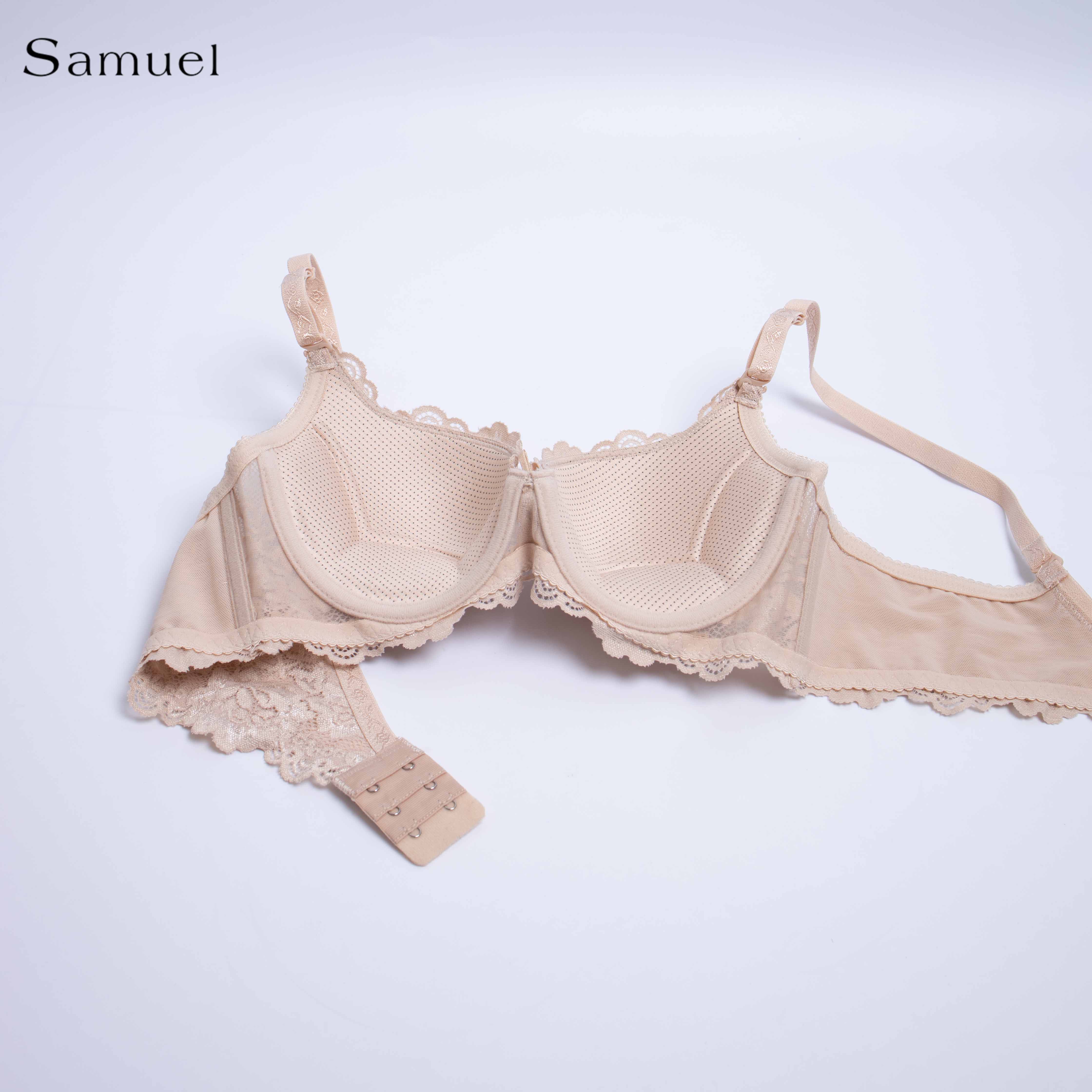 【Jade】Samuel Áo ngực Đài Loan Mút Nanobon Ép Mỏng Ren ( Da)