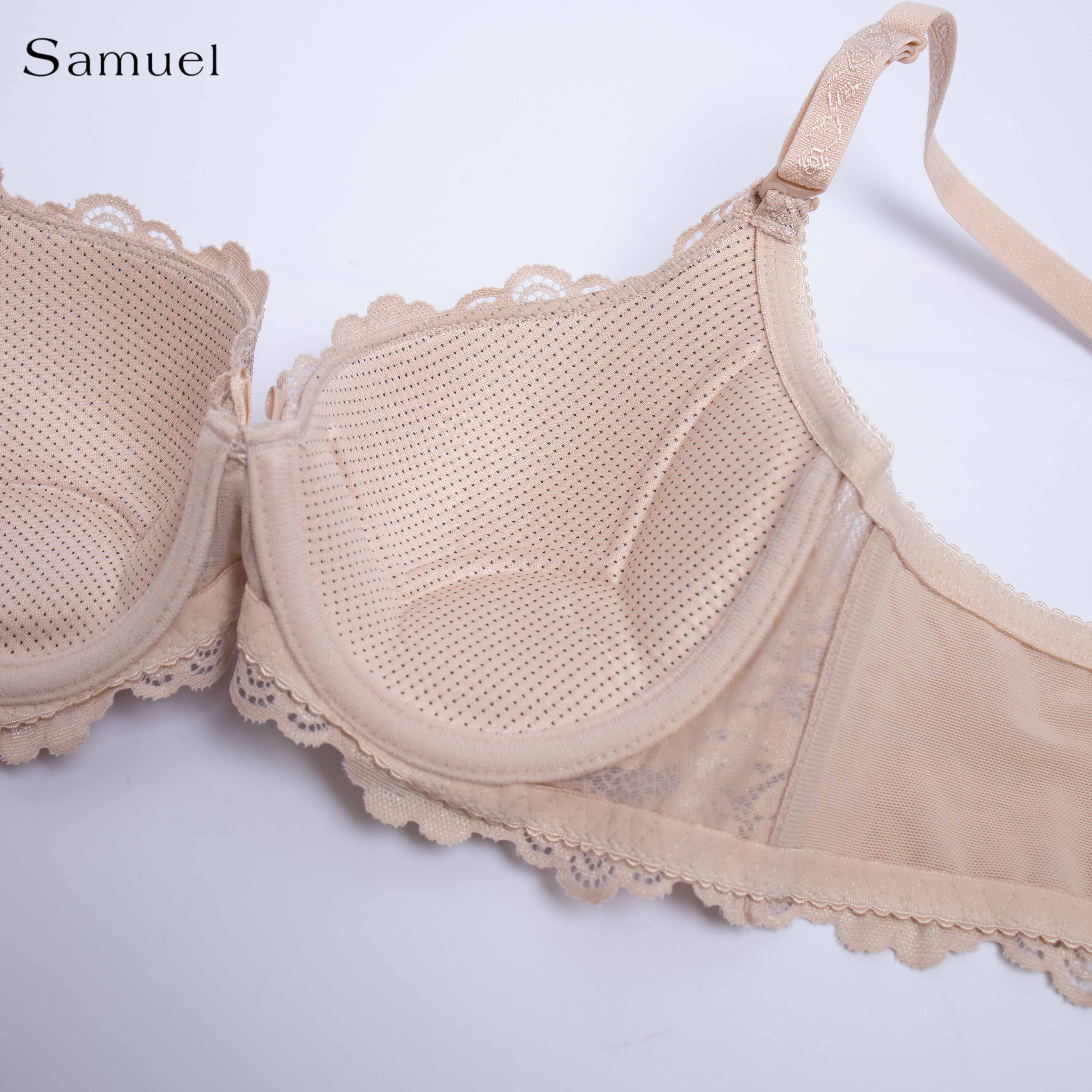 【Jade】Samuel Áo ngực Đài Loan Mút Nanobon Ép Mỏng Ren ( Da)
