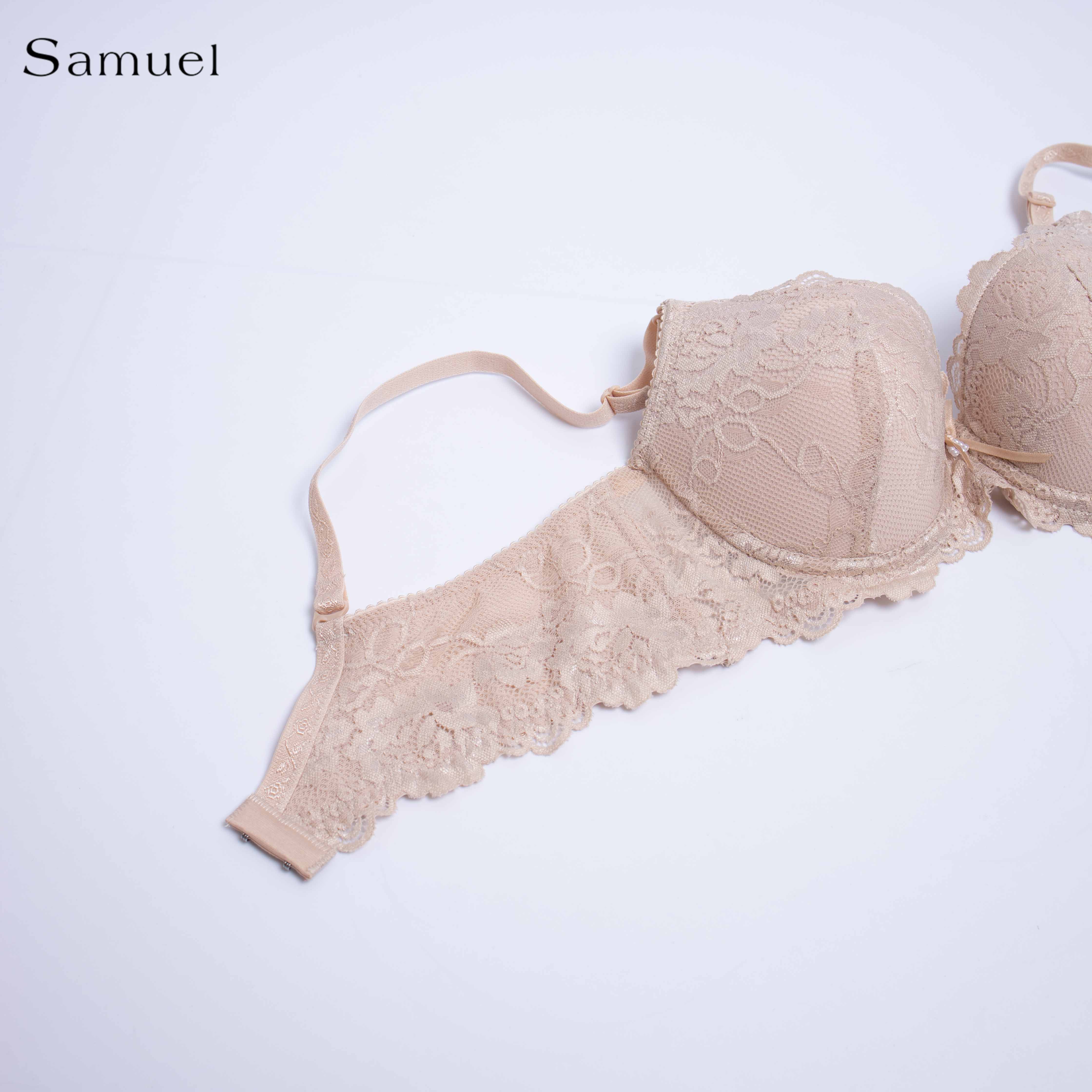 【Jade】Samuel Áo ngực Đài Loan Mút Nanobon Ép Mỏng Ren ( Da)