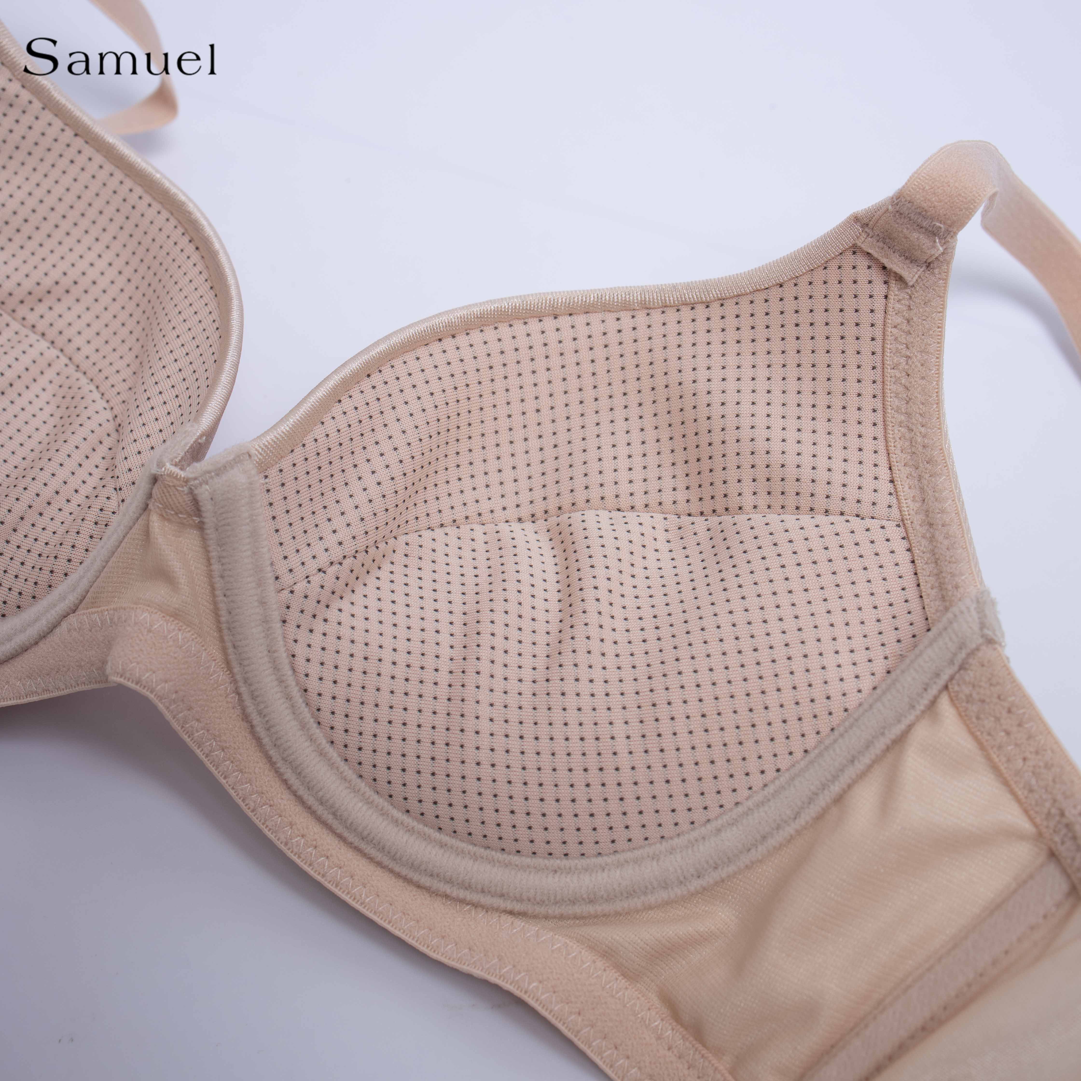 Áo Ngực Satin Trơn Bảng Lưng Nhỏ Mút vừa Đài Loan 9058