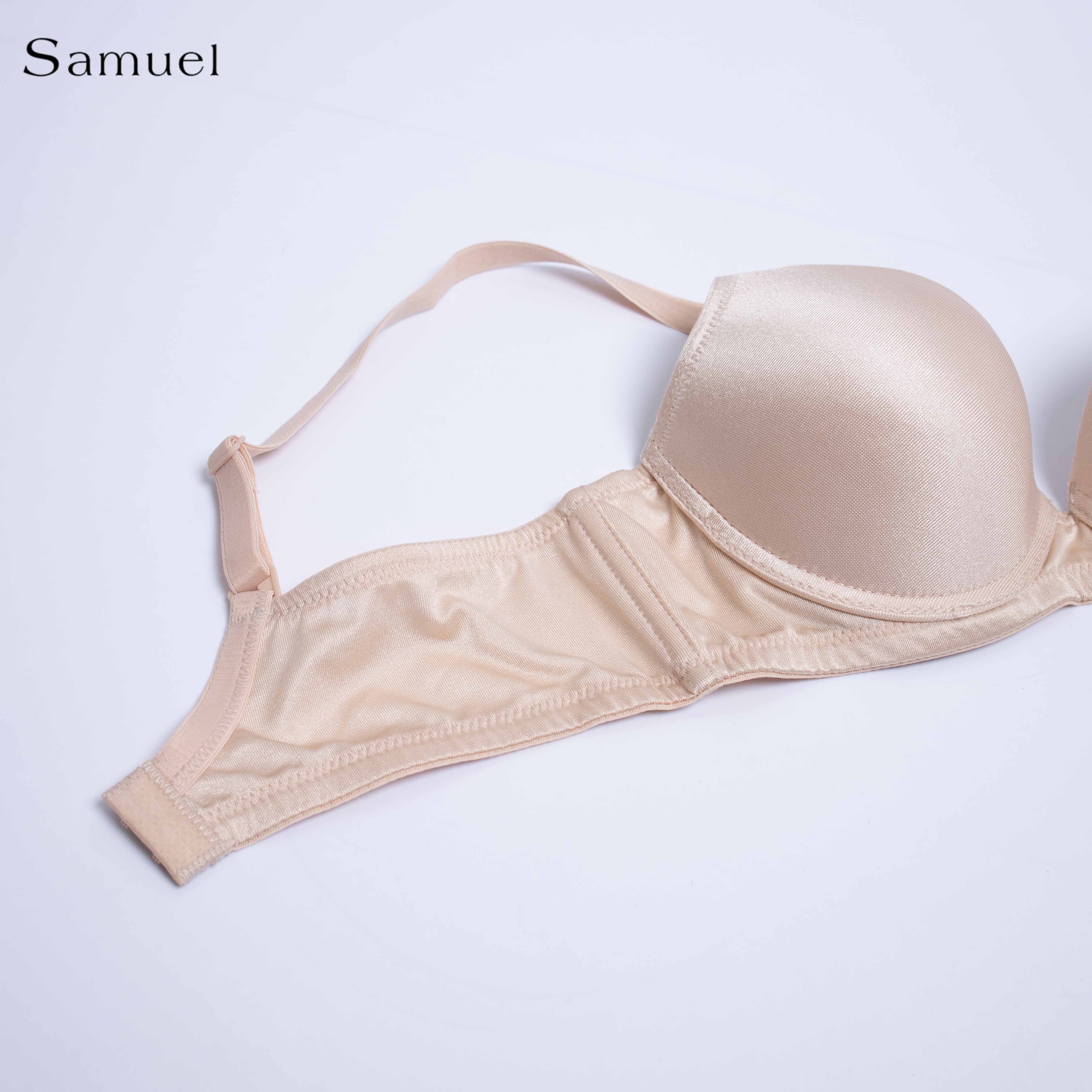 【 Sana 】Samuel Áo ngực T-shirt Đài Loan Cúp Trơn ( Màu Da )