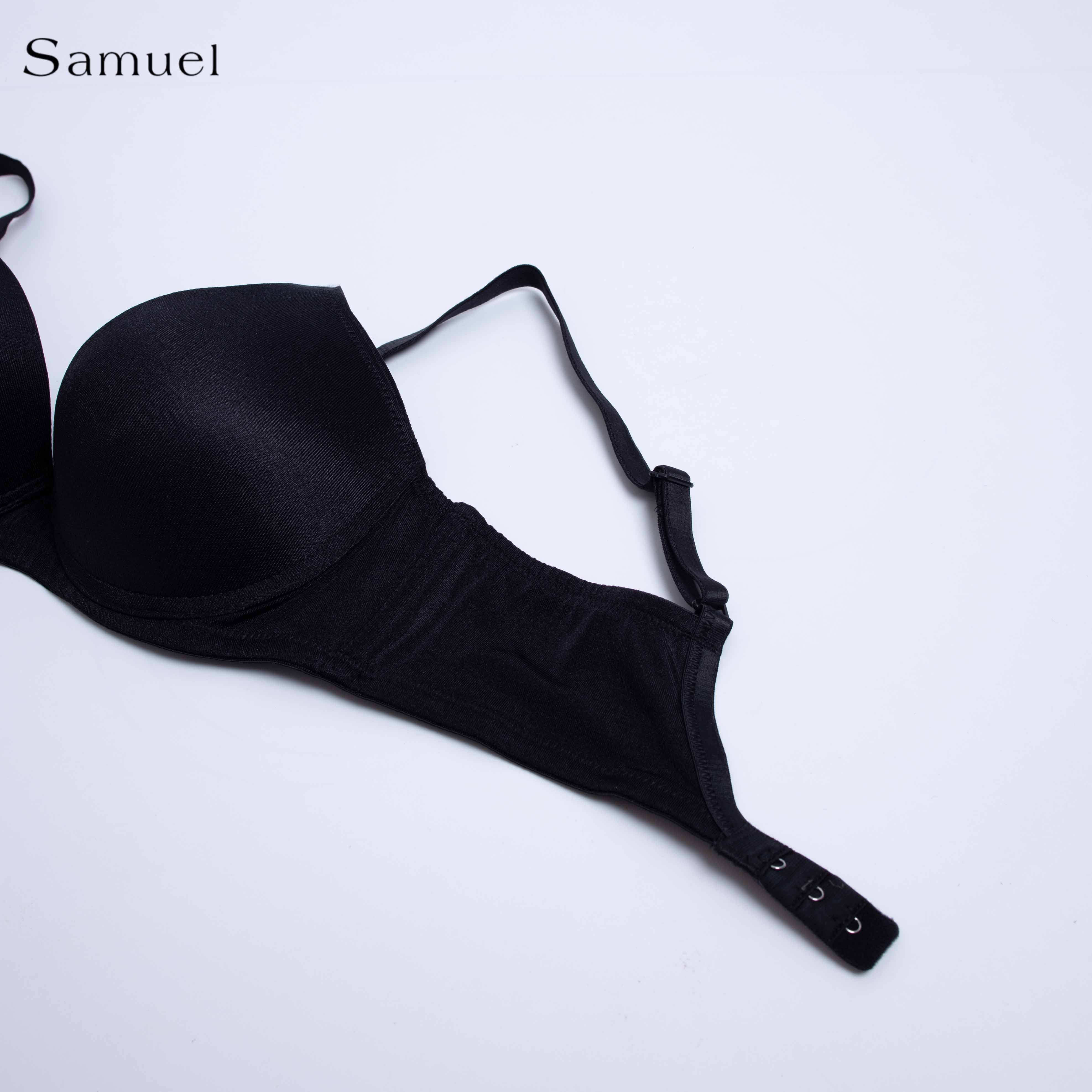 Áo Ngực Satin Trơn Bảng Lưng Nhỏ Mút vừa Đài Loan 9058