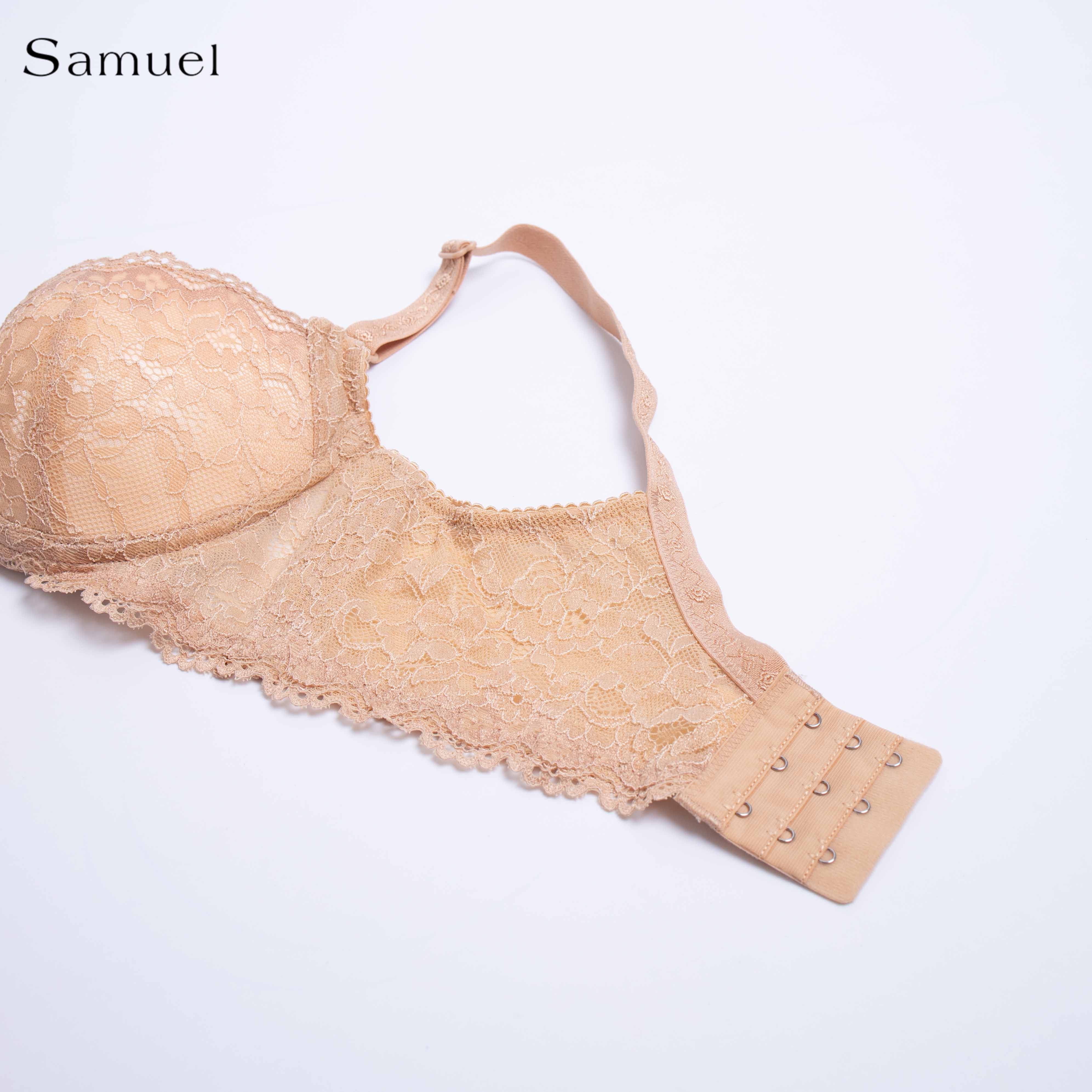 Áo Ngực Opal Ren Siêu Nâng Đài Loan Mút Lót Vải Nanobon Viền Ren 3 móc cài ( Màu Da  )