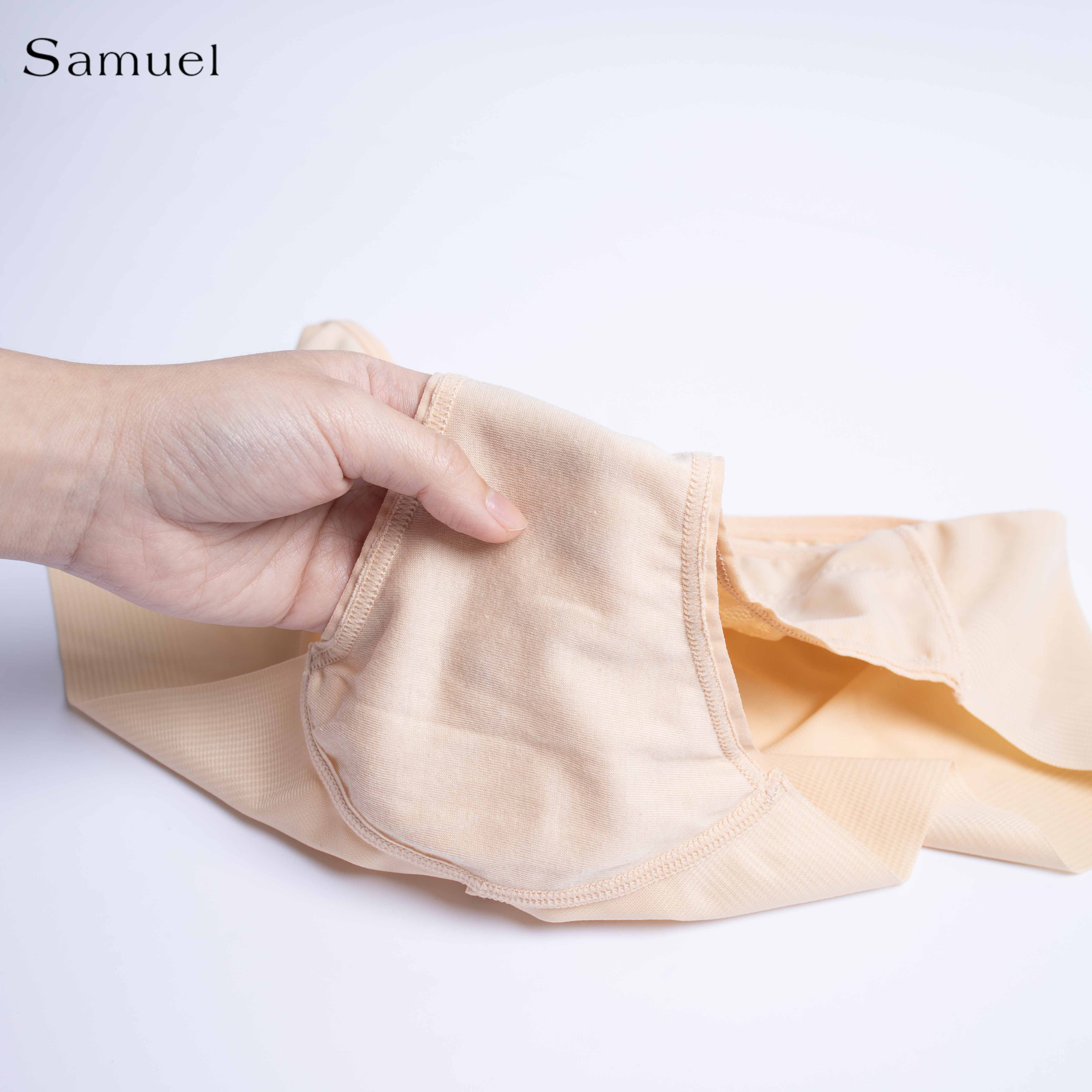 Quần lót Đài Loan Lưng cao Trơn phối Ren Samuel PANSY 505