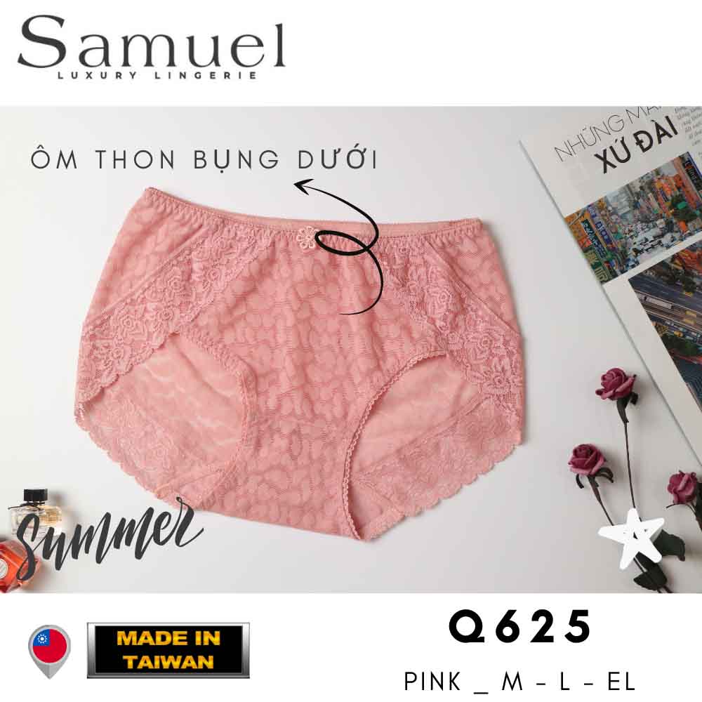【SUKA】Samuel Quần lót nữ Đài Loan Ren thêu cao cấp [ màu Trắng ]