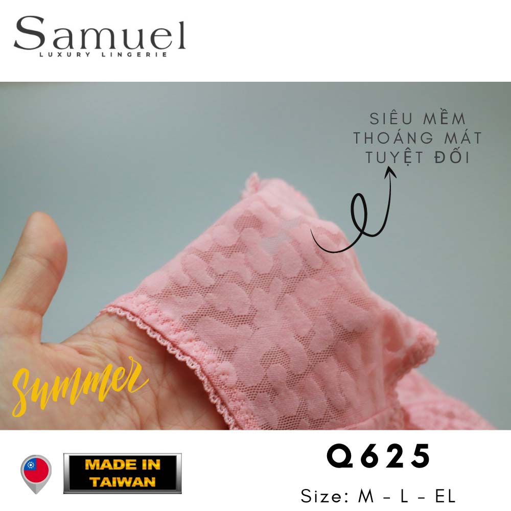 【SUKA】Samuel Quần lót nữ Đài Loan Ren thêu cao cấp [ màu Trắng ]