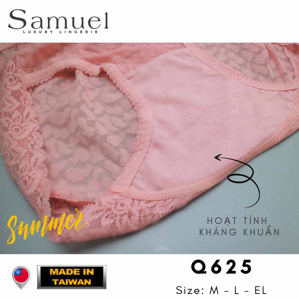 【SUKA】Samuel Quần lót nữ Đài Loan Ren thêu cao cấp [ màu Trắng ]
