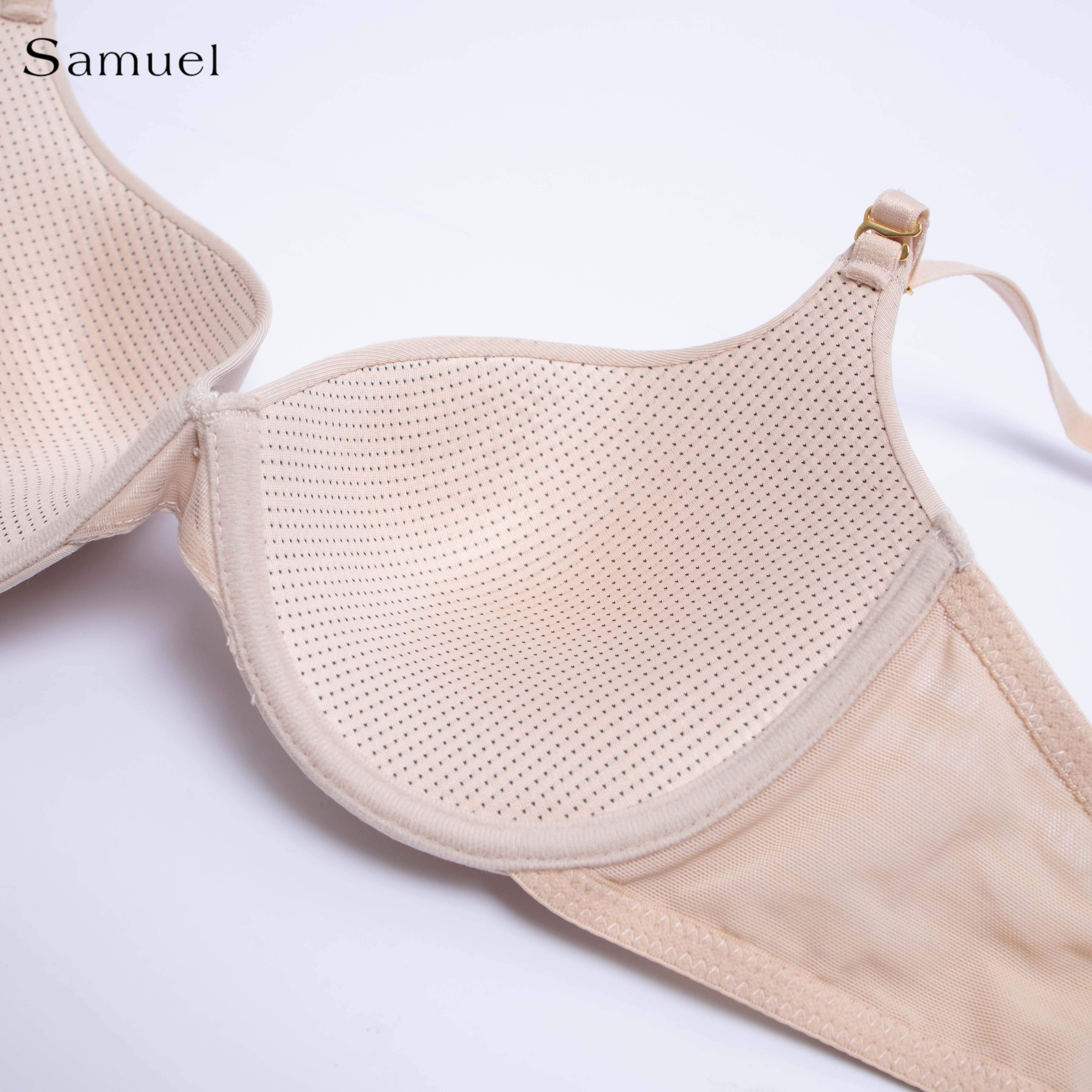 Samuel Ada Áo ngực Nguyên ngực Mút Nanobon viền ren cánh buồm