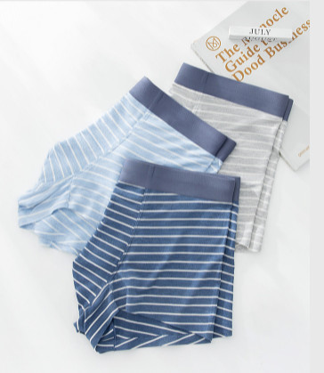 Quần Lót Đùi Nam Đài Loan Cao cấp Tencel Sọc Ngang