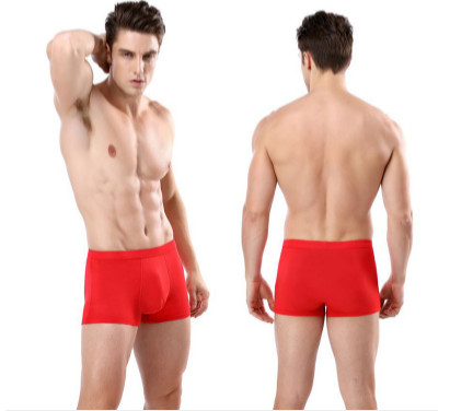 Quần Lót Đùi Nam Cotton Màu Đỏ