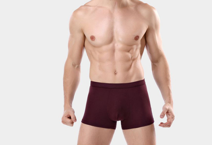 Quần Lót Đùi Nam Cotton Màu Tím