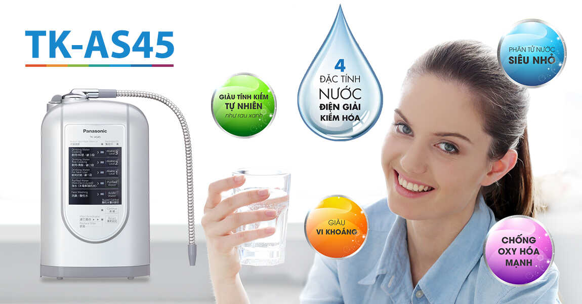 máy tạo nước ion kiềm Panasonic TK-AS45 dienmayklp.vn