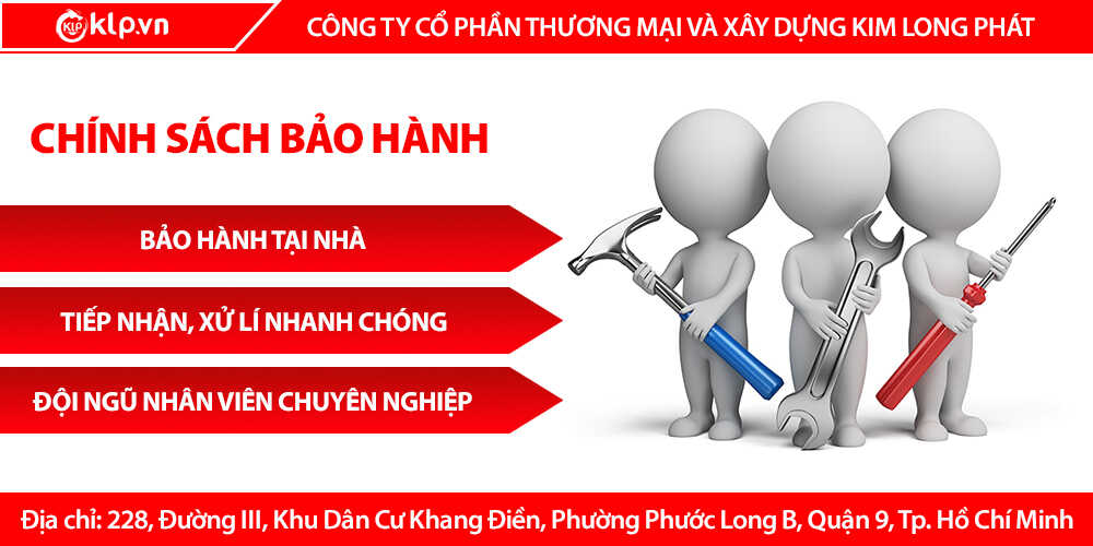 chính sách bảo hành tại điện máy kim long phát máy điện giải ion kiềm