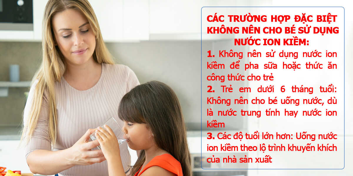 các trường hợp không nên uống nước ion kiềm điện máy kim long phát