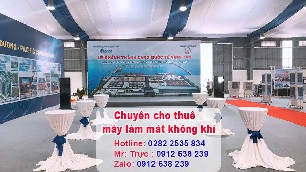 cho thuê máy làm mát tại sự kiện Vĩnh Tân