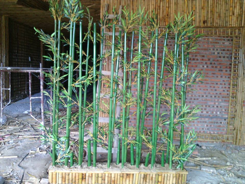 Thi công bụi tre cảnh
