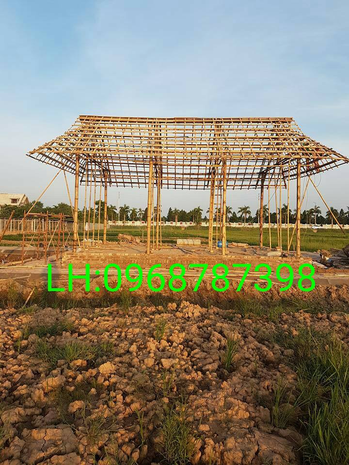 chuyên nhận thi công làm nhà tre ốp trúc